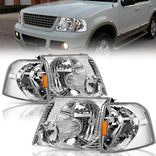 Chrome Housing with Amber Reflector