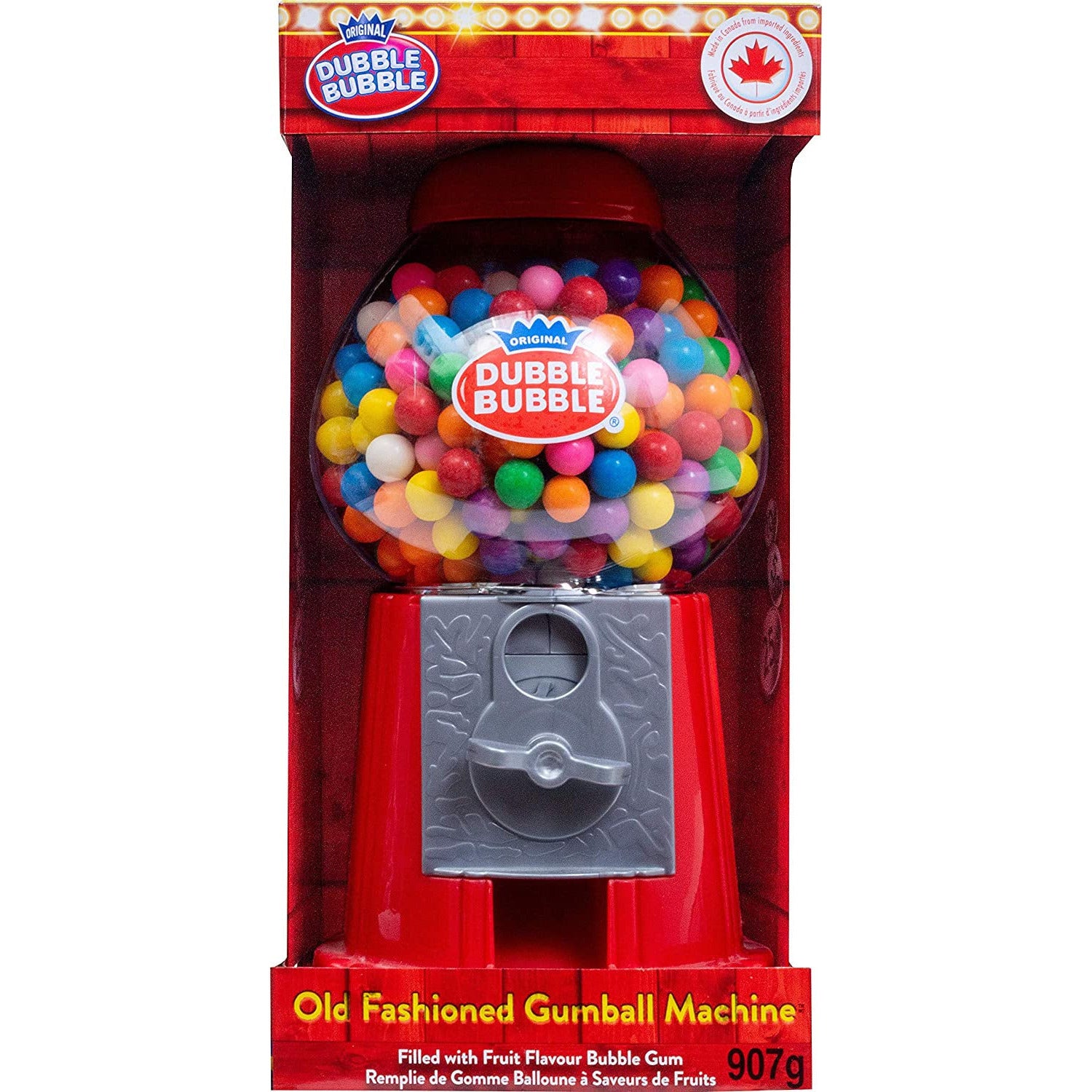 Dubble Bubble Gumball Machine - Classic Candy Dispenser for Kids, Parties & Retro Decor - Fun Home, Office & Store Candy Vending Solution