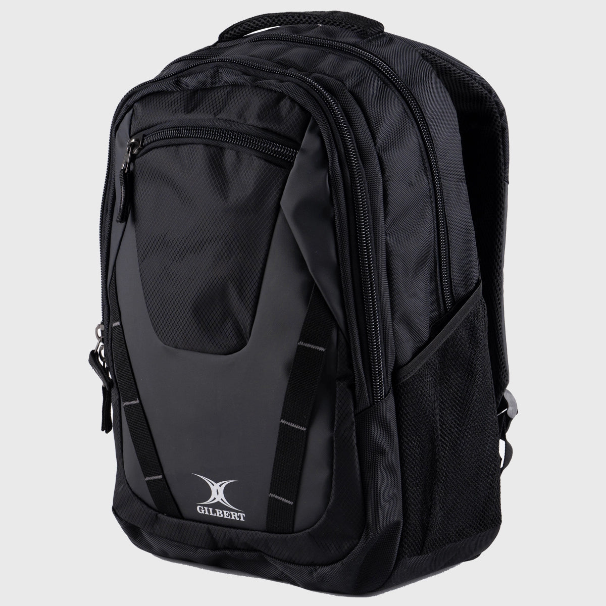 Gilbert Club V4 Rugby Backpack - Durable Sports Bag for Training & Matches - Perfect for Rugby Players & Fans - Black