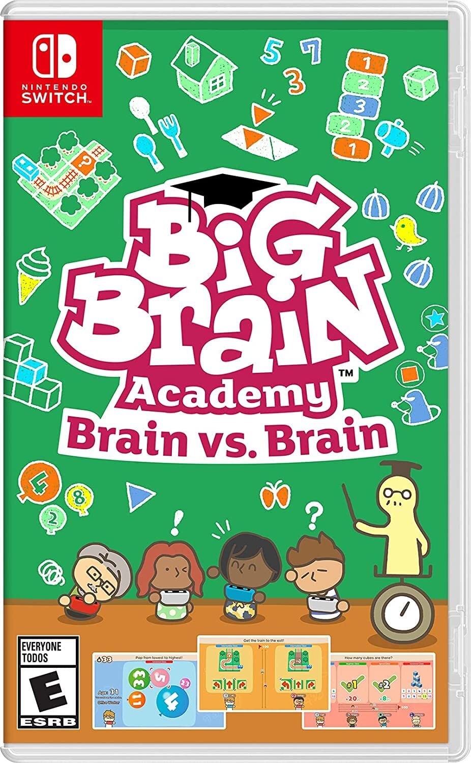 Big Brain Academy: Brain vs. Brain - Fun Family Brain Training Game for Nintendo Switch - Perfect for Parties, Classroom Activities & Cognitive Development