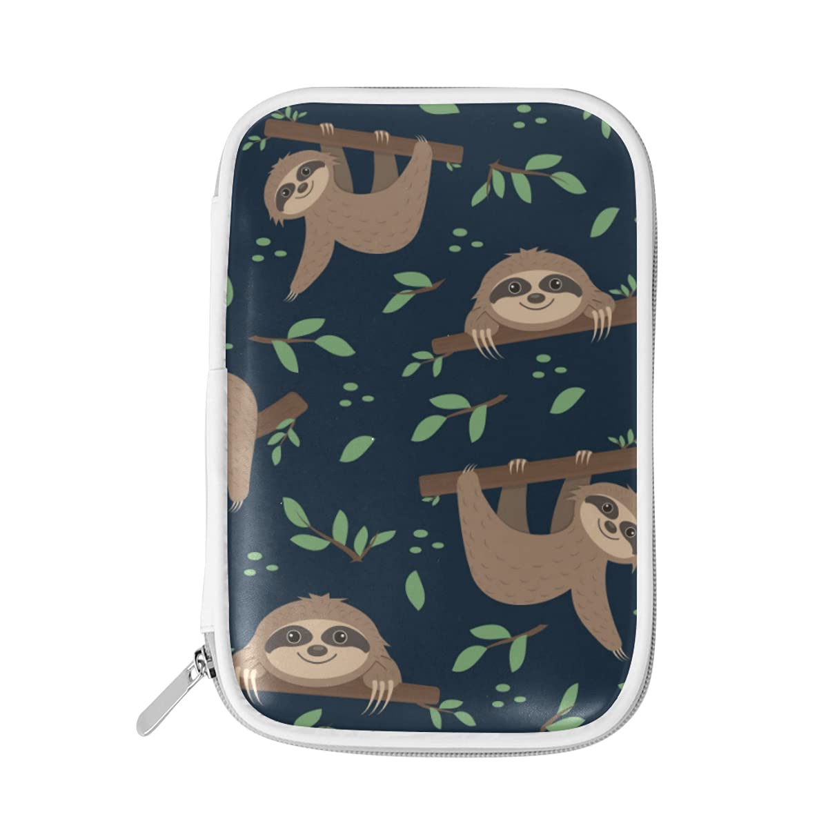Waterproof Sloth Pencil Pouch - Large Capacity Zippered Cute Cartoon Pen Case with Wide Opening, School Stationery Organizer for Kids & Students - Perfect for Classroom, Office, and Travel Use