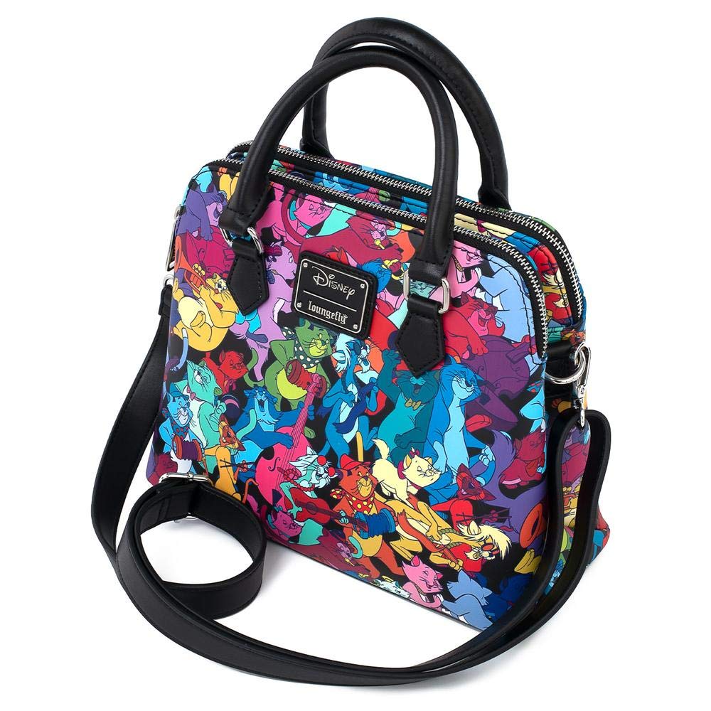 Loungefly x Disney Aristocats Jazzy Cats Crossbody Bag - Stylish Disney Themed Purse for Women, Fashionable Shoulder Bag for Daily Use, Parties, and Disney Trips