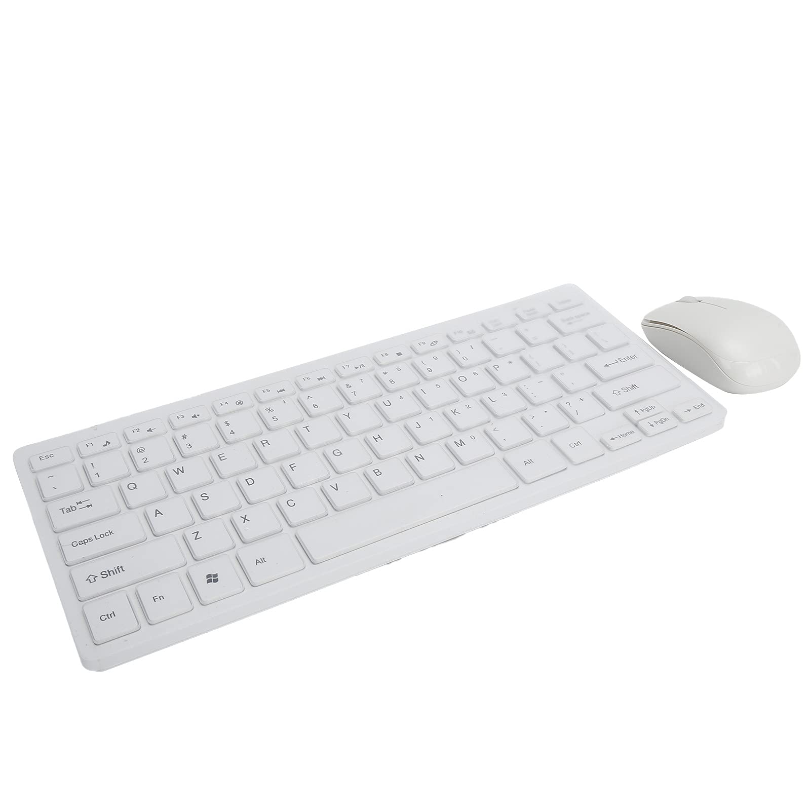 Wireless Keyboard and Mouse Combo - Mini Compact Design, 3 Million Keystrokes, Ergonomic for Laptop, PC, Home & Office (White) | Perfect for Gaming, Typing & Productivity Tasks