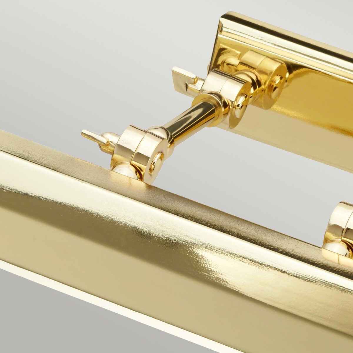 Elstead Lighting Chawton Large Polished Brass Picture Light - Perfect for Artwork, Gallery Walls & Home Decor Illumination