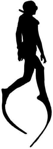 Scuba Diver Silhouette Car Window Decal Sticker - White Die-Cut Vinyl Bumper Sticker for Cars, Trucks, Laptops - Perfect for Scuba Enthusiasts & Ocean Lovers (DVR014)