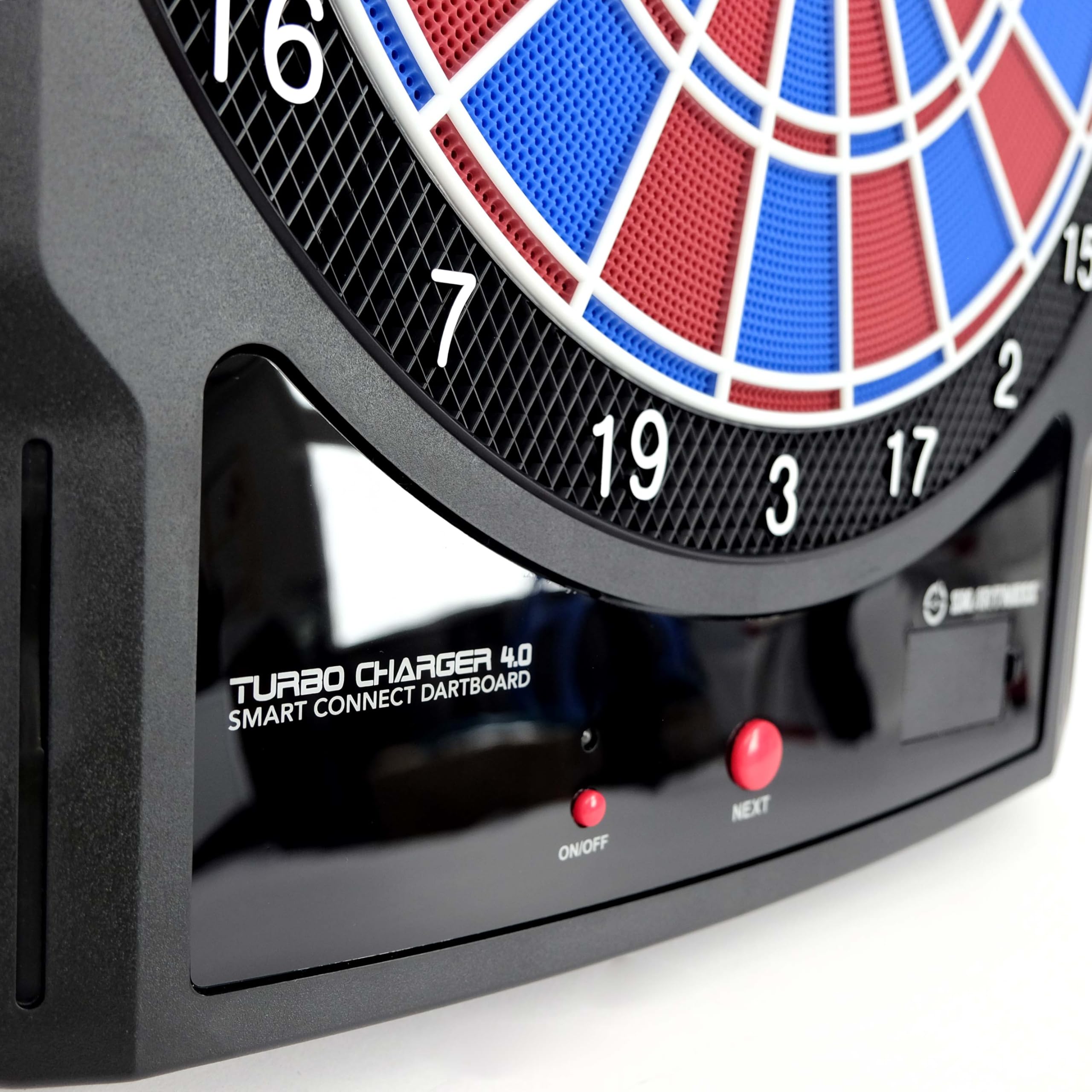 Smartness Carromco 94014 Electronic Dartboard with Turbo Charger - Bluetooth App Connectivity for Score Tracking | Perfect for Home Game Rooms, Bars & Family Game Nights