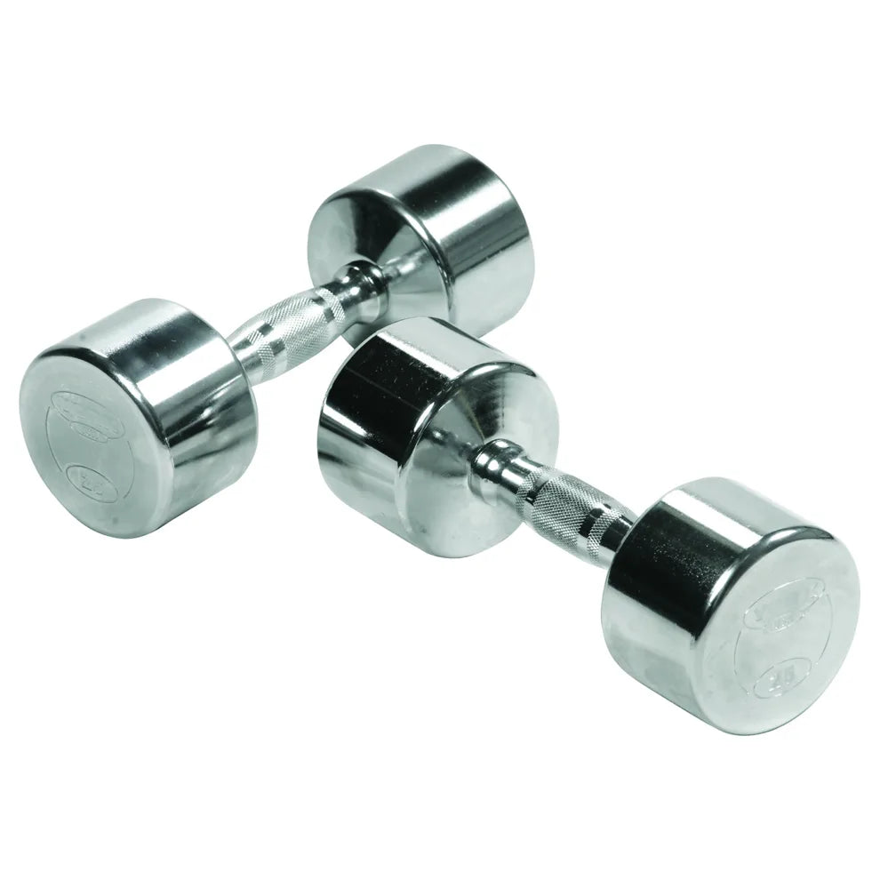 York Chrome Dumbbell Set 2.5-50 lbs - Adjustable Weight Dumbbells for Home Gym, Strength Training & Fitness Workouts