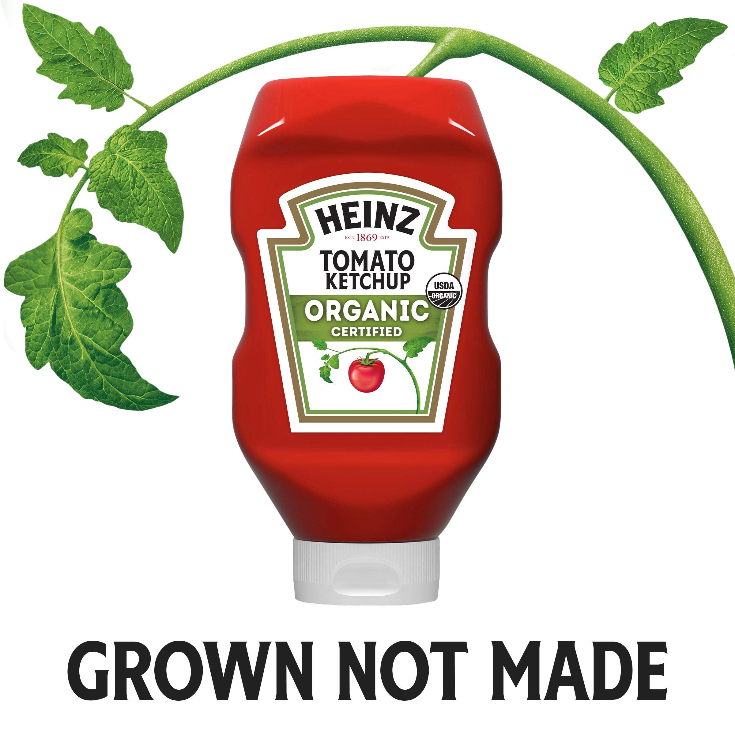 Organic Heinz Tomato Ketchup - 12 Pack (32 oz Bottles) | Gluten-Free, No Artificial Preservatives | Perfect for BBQs, Burgers, Hot Dogs & Family Gatherings