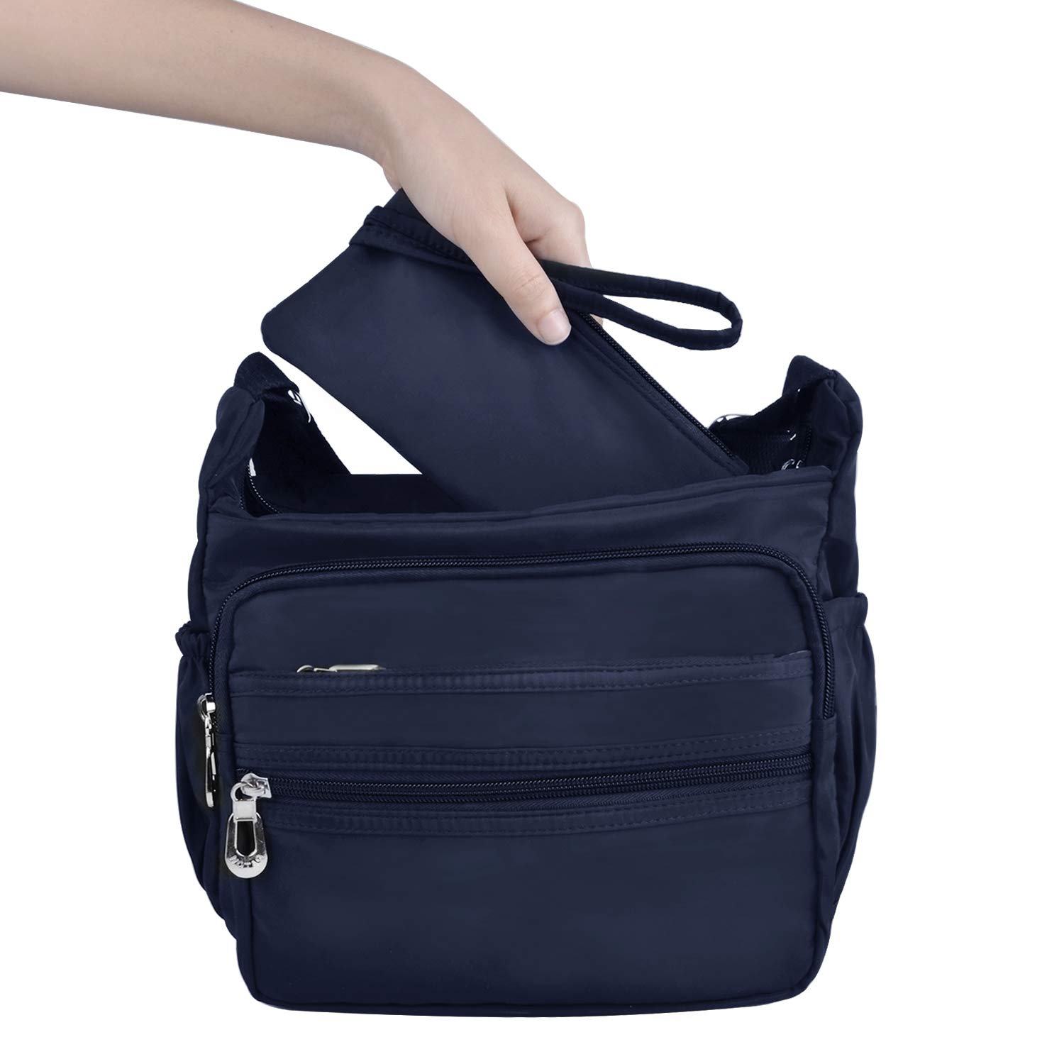 Waterproof Crossbody Bag for Women - Lightweight Nylon Shoulder Purse, Casual Messenger Handbag - Perfect for Travel, Work & Everyday Use
