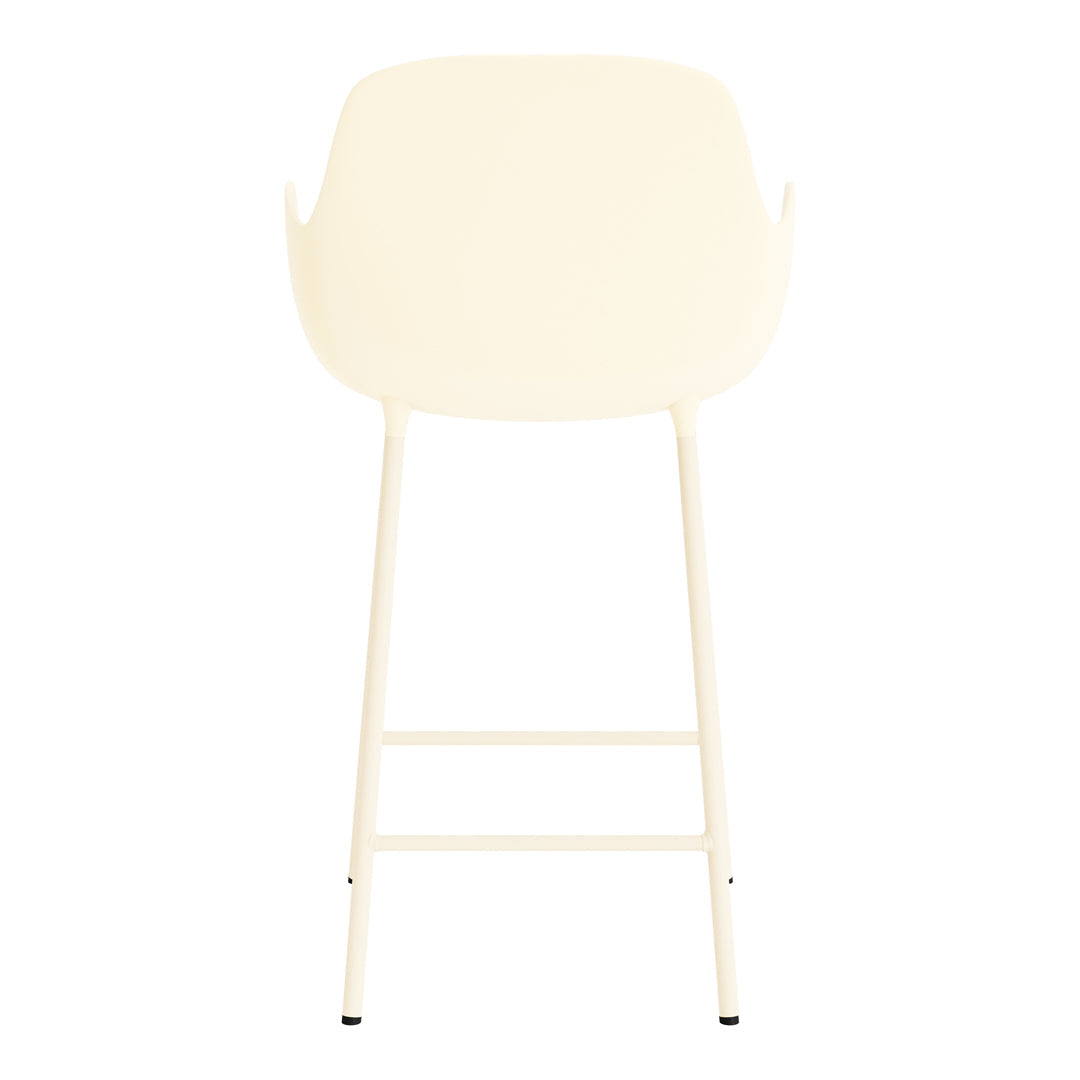 Modern Form Counter Armchair - Stylish Bar Stool for Kitchen Island, Breakfast Nook & Home Bar Seating - Comfortable Adjustable Height Swivel Chair