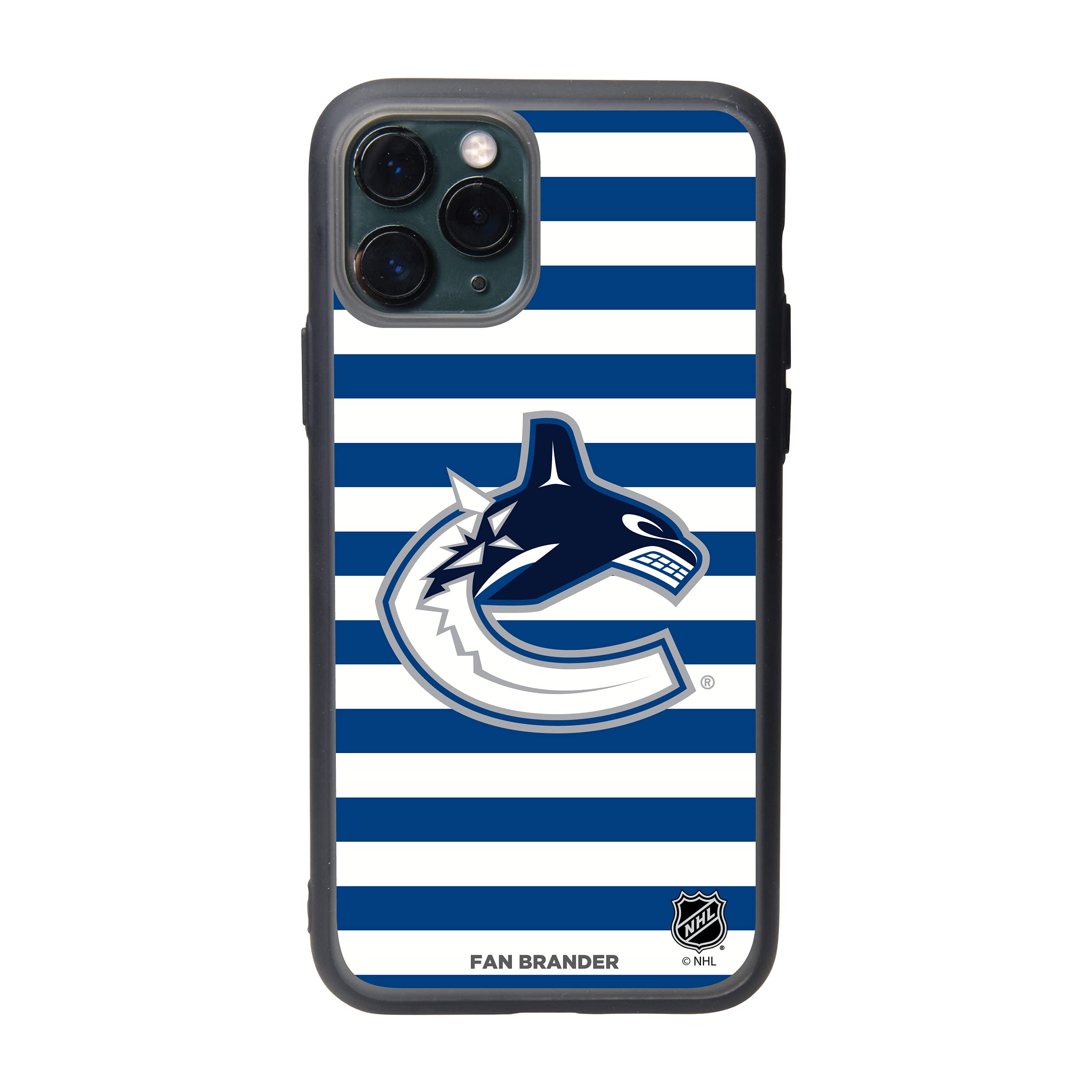 NHL Team Logo Phone Case with Stripes Design - Durable Protective Cover for iPhone & Samsung - Perfect for Game Day & Everyday Use