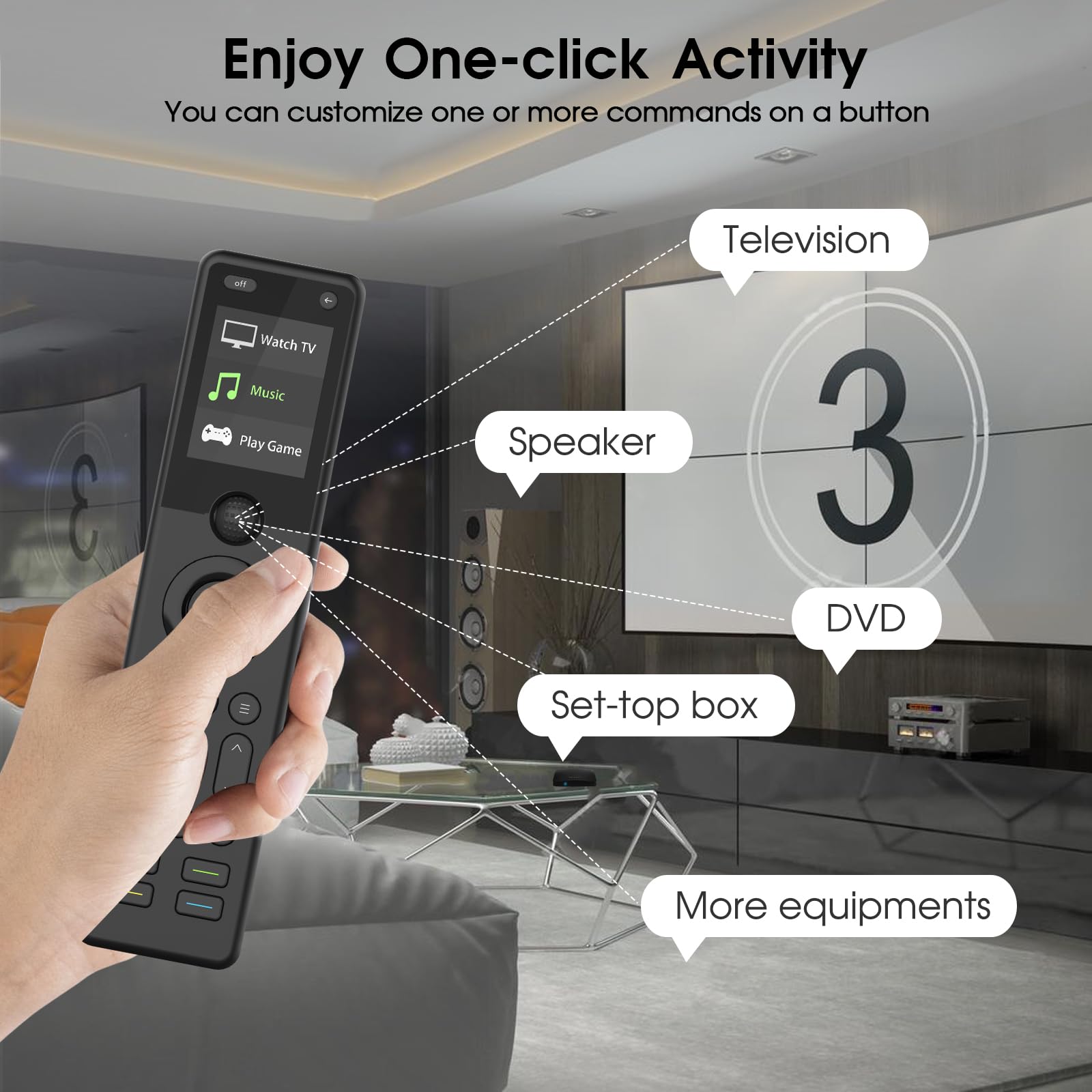 SofaBaton X1S Universal Remote Control with Hub & App - Smart All-in-One IR/Bluetooth/WiFi Device (500,000+ Compatible) for TV, Soundbar, Streaming & Smart Home - Works with Alexa & Google Assistant - Perfect for Home Theater & Living Room Entertainment Setup