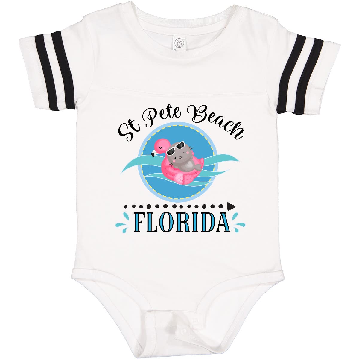 Inktastic St Pete Beach Florida Vacation Gift Baby Bodysuit - Cute Florida Souvenir Outfit for Newborns & Infants - Perfect for Beach Trips, Family Photos & Vacation Memories