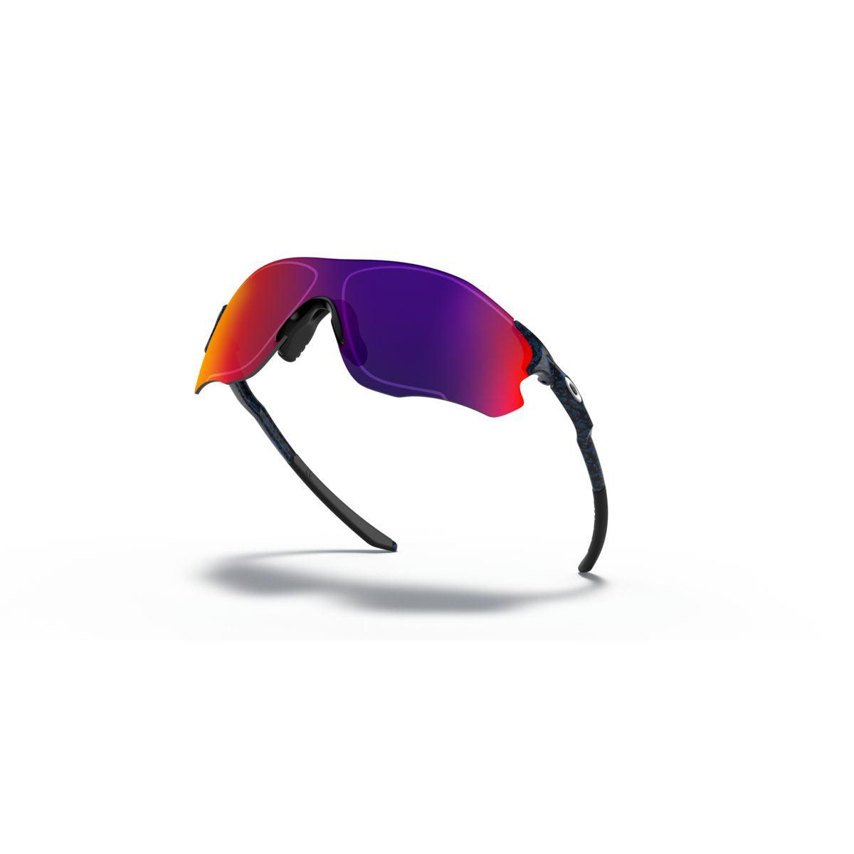 Oakley EVZero Path Sunglasses - Low Bridge Fit, Planet X/Positive Red Iridium Lenses (0OO9313 931302) - Perfect for Running, Cycling & Outdoor Sports