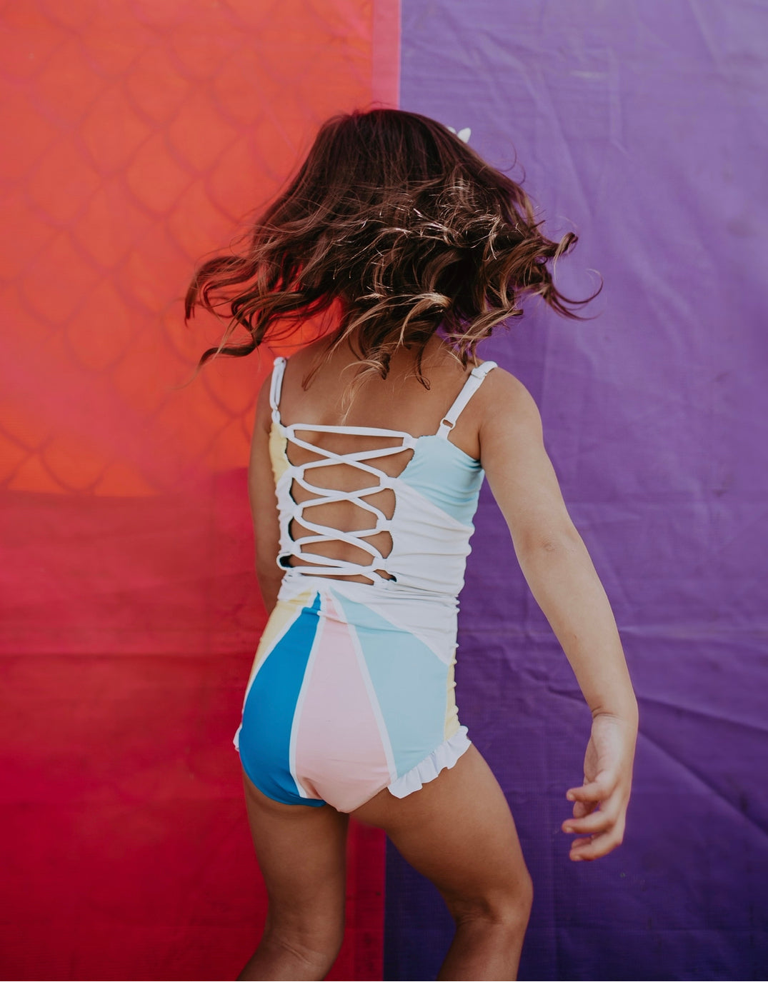 Baby Madi Reversible Tankini Swimsuit for Girls - 2-in-1 Cute Swimwear Top & Bottom Set - UPF 50+ Sun Protection - Perfect for Pool, Beach & Summer Water Activities - $24