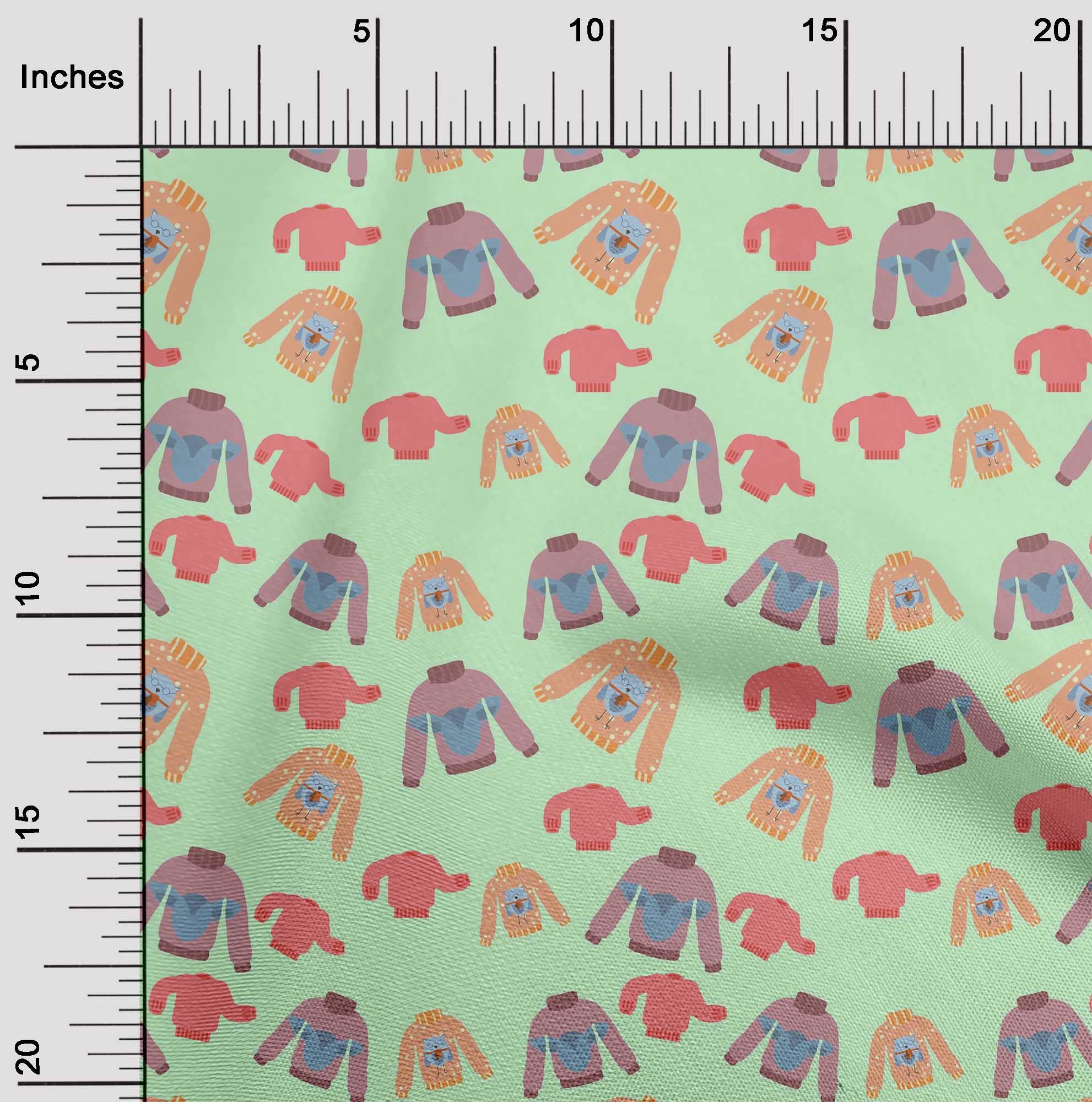 Premium 100% Cotton Poplin Mint Green Fabric for Kids Clothing - 56