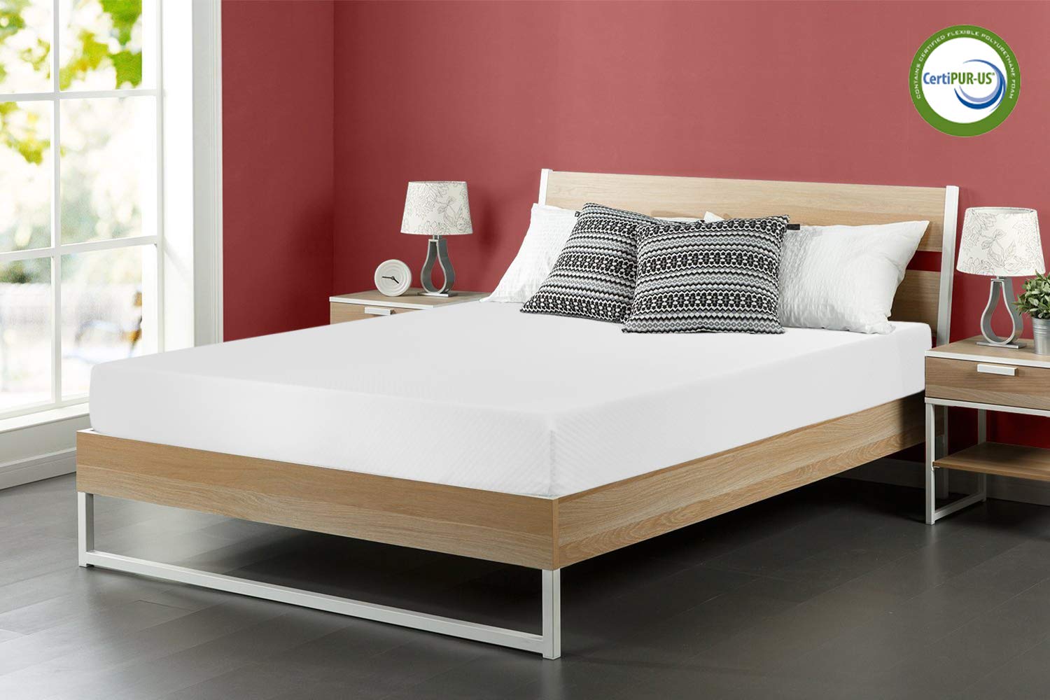 DKELI 8 Inch Queen Size Gel Memory Foam Mattress - Medium Firm, CertiPUR-US Certified, Cooling & Pressure Relief for Back Pain - Perfect for Hot Sleepers, Guest Rooms & Small Apartments