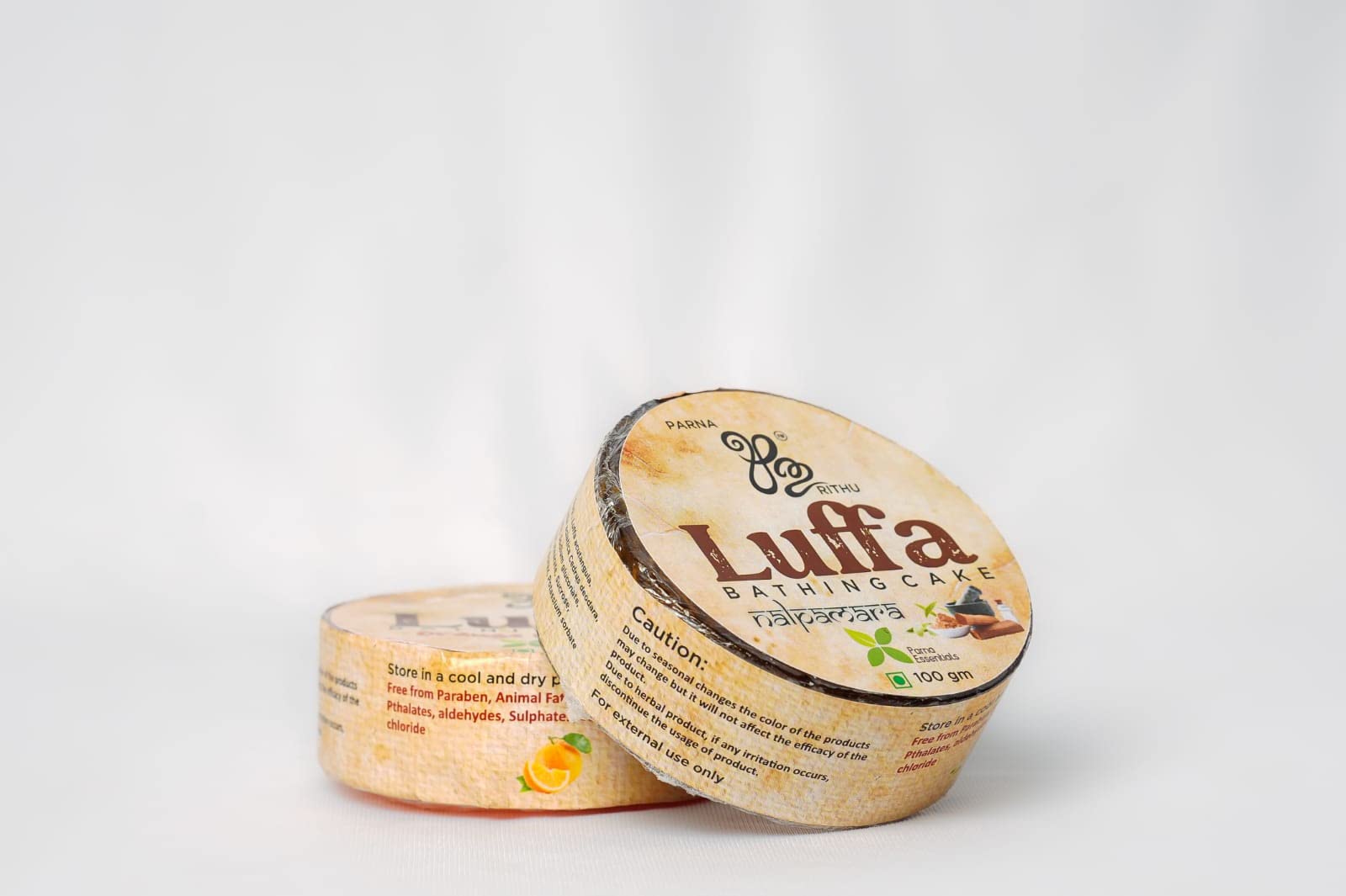 Natural Luffa Scrub Bathing Cake - 100g | Exfoliating & Cleansing for Smooth Skin | Perfect for Shower, Spa & Daily Skincare Routine