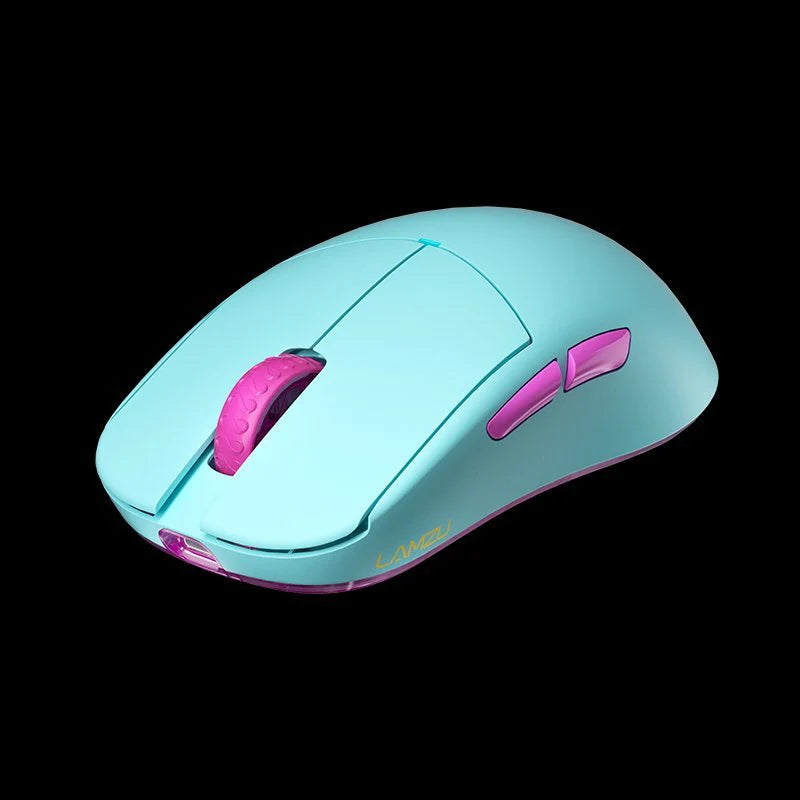 Lamzu Atlantis OG V2 Pro Wireless Gaming Mouse - 4K Compatible, Lightweight Ergonomic Design, Miami Blue Color - Perfect for FPS, MOBA & Esports Gaming