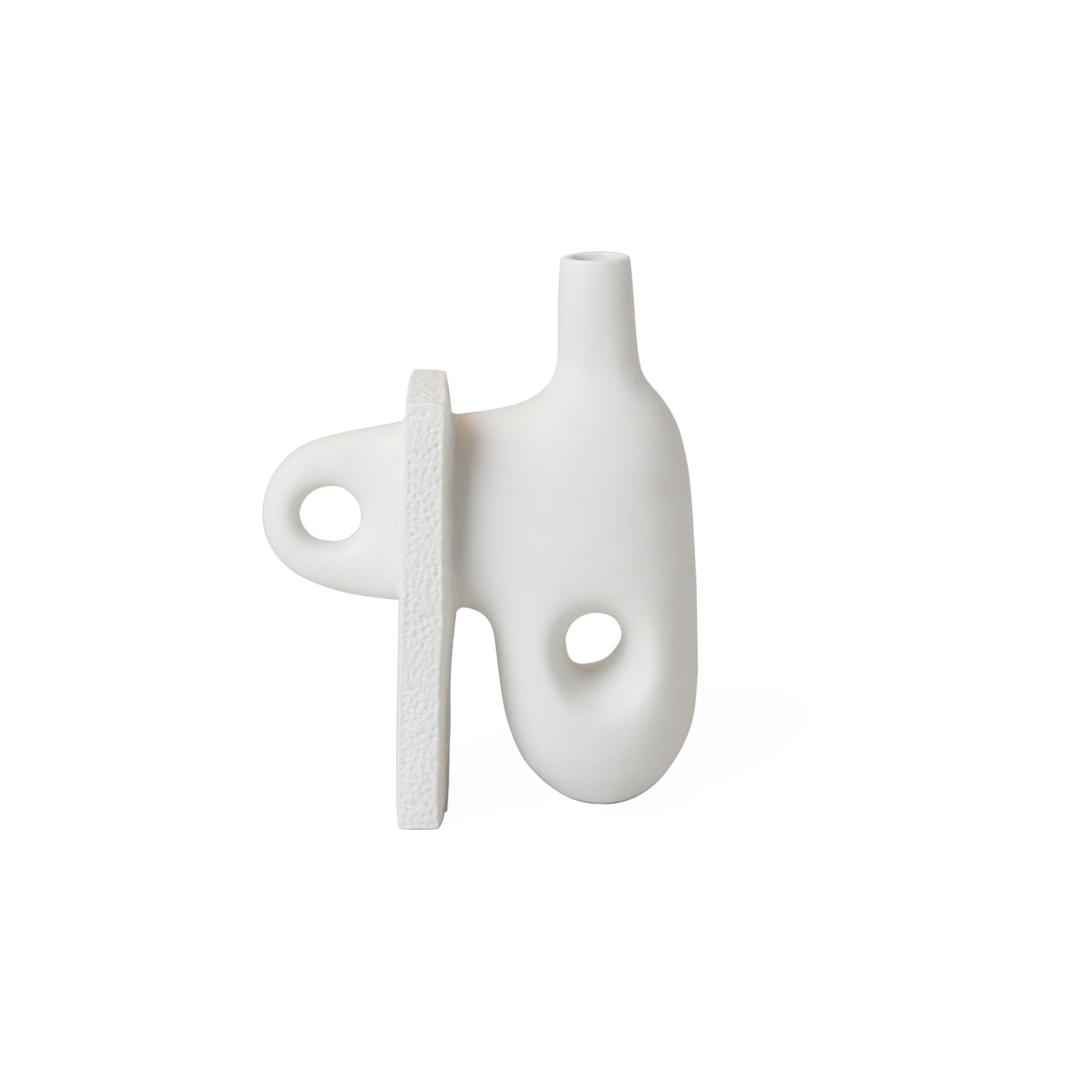 Elegant Paradox Small Vase - Modern Ceramic Home Decor for Flowers, Centerpiece & Tabletop Display - Perfect for Living Room, Bedroom & Wedding Decorations