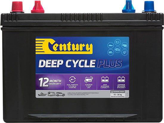 Century 12V 96Ah Deep Cycle Marine Battery 27DC - Perfect for Boats, RVs, Solar Power & Off-Grid Applications