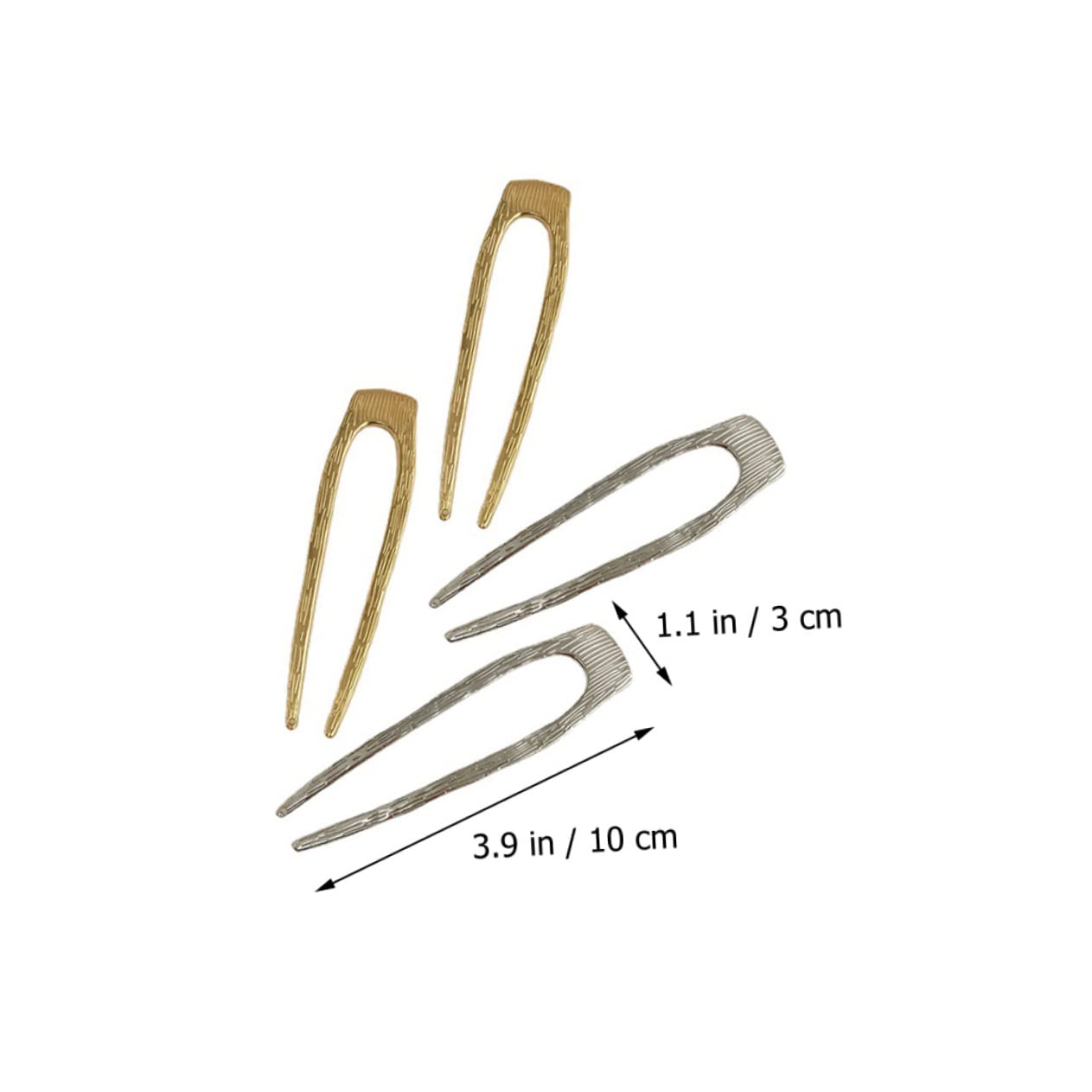 Minkissy 16 Pcs U-Shape Hair Pins for Women - Thick Hair Bun & Chignon Styling