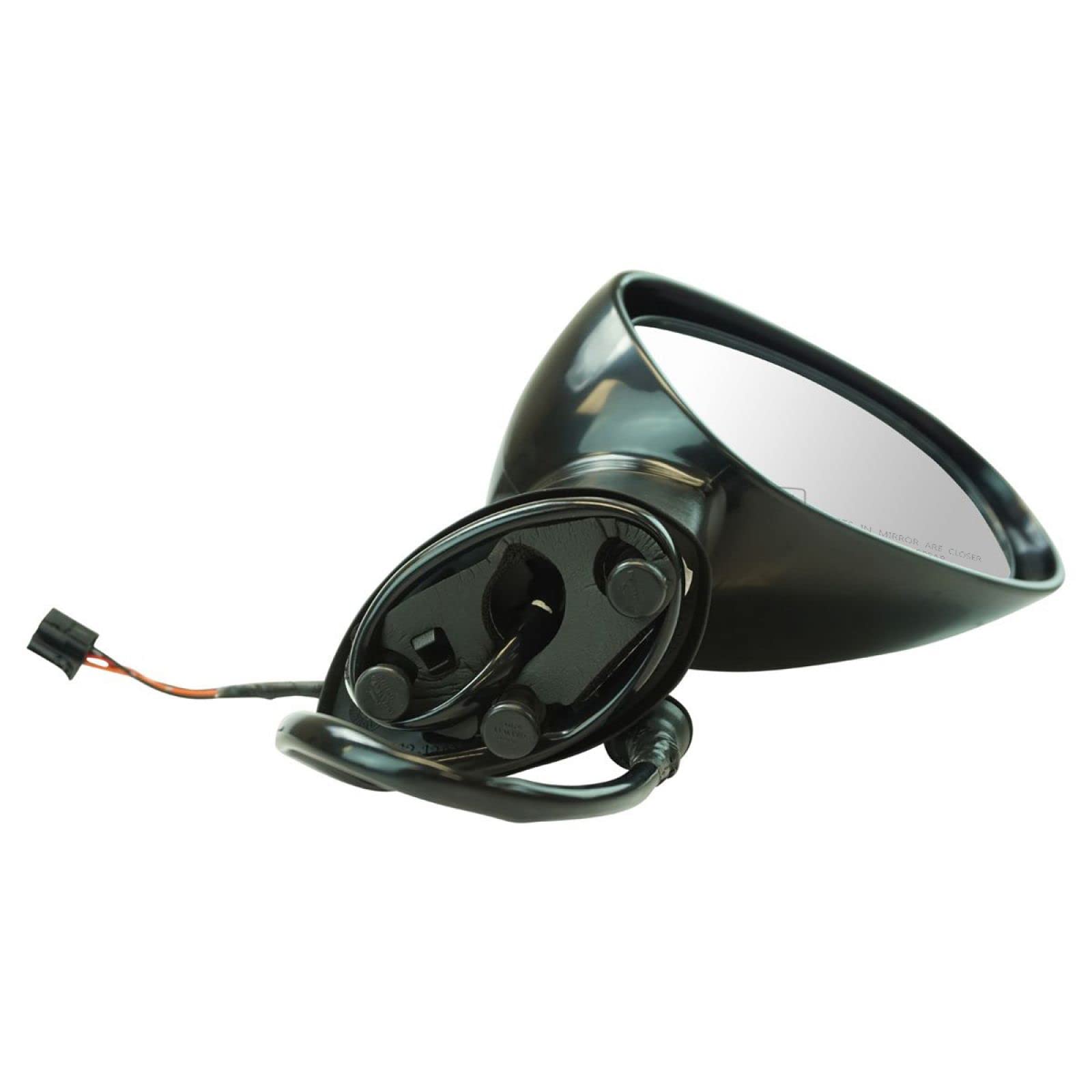 Heated Power Folding Side Mirror - Right Passenger Side for Dodge Challenger | Exterior Black Manual Mirror Replacement | Perfect for Winter Driving & Enhanced Safety