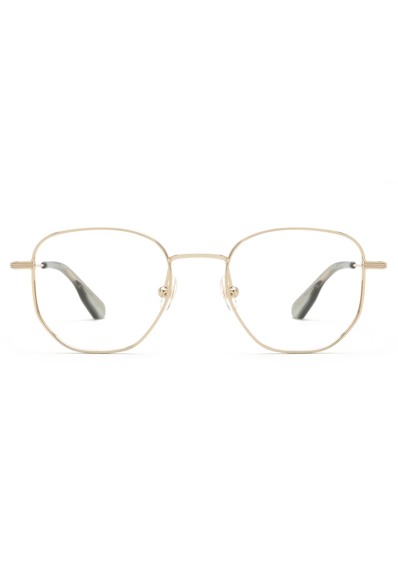 Nelson 12K Gold Plated Eyeglasses - Premium Lightweight Frames for Men & Women - Perfect for Reading, Driving & Fashion Accessories