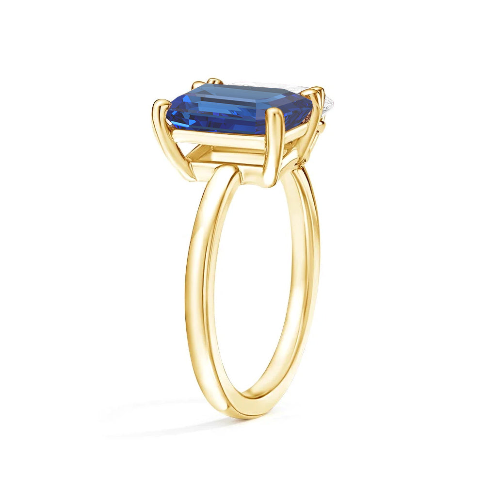 Toi et Moi Personalized Sapphire Birthstone Ring | Custom Anniversary Jewelry Gift for Her | Perfect for Weddings, Engagements & Romantic Occasions