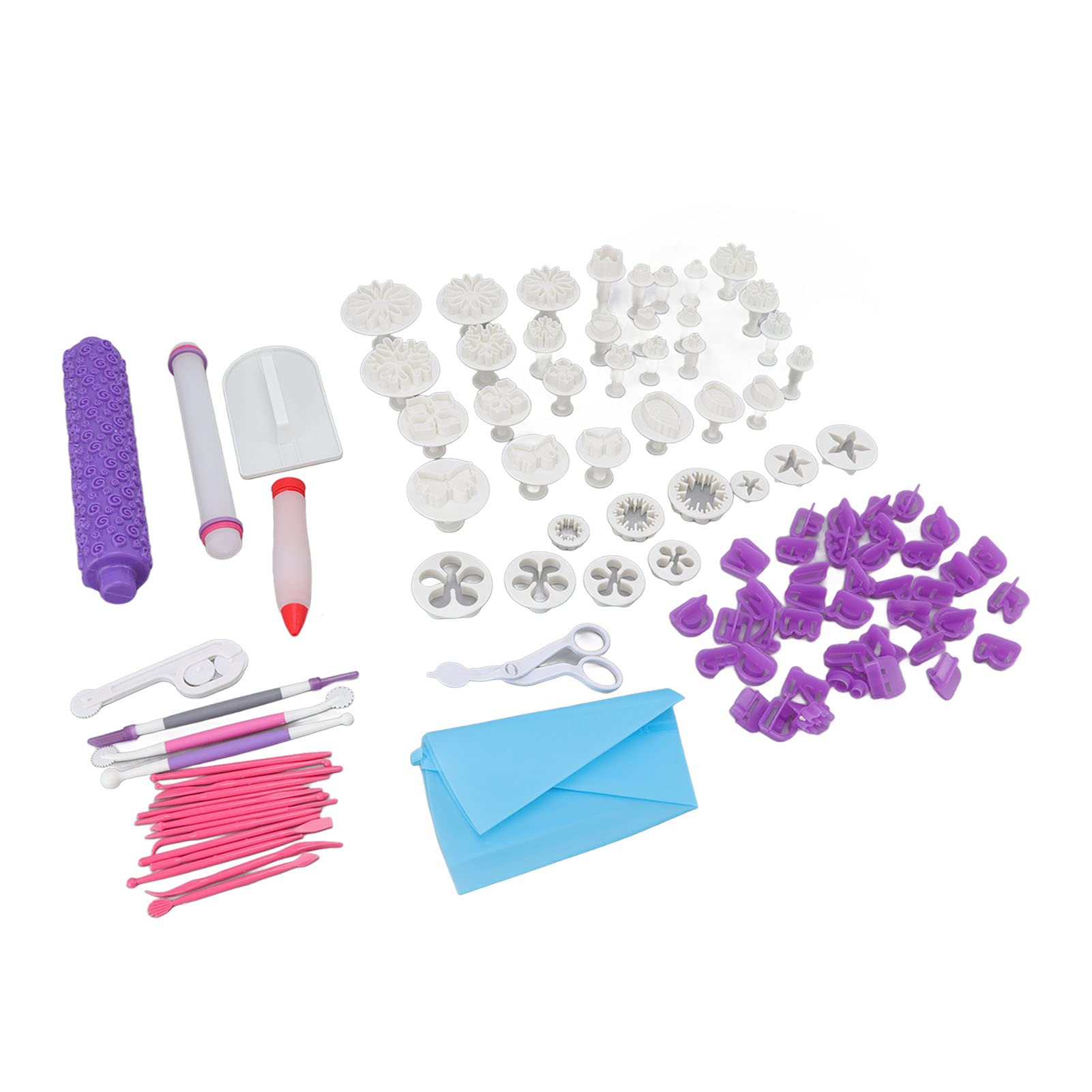 103Pcs Cake Decorating Kit - Premium Silicone & PP Tools for Professional Baking | Easy to Use Cake Decorating Supplies for Cake Shops, Home Bakers & Birthday Parties