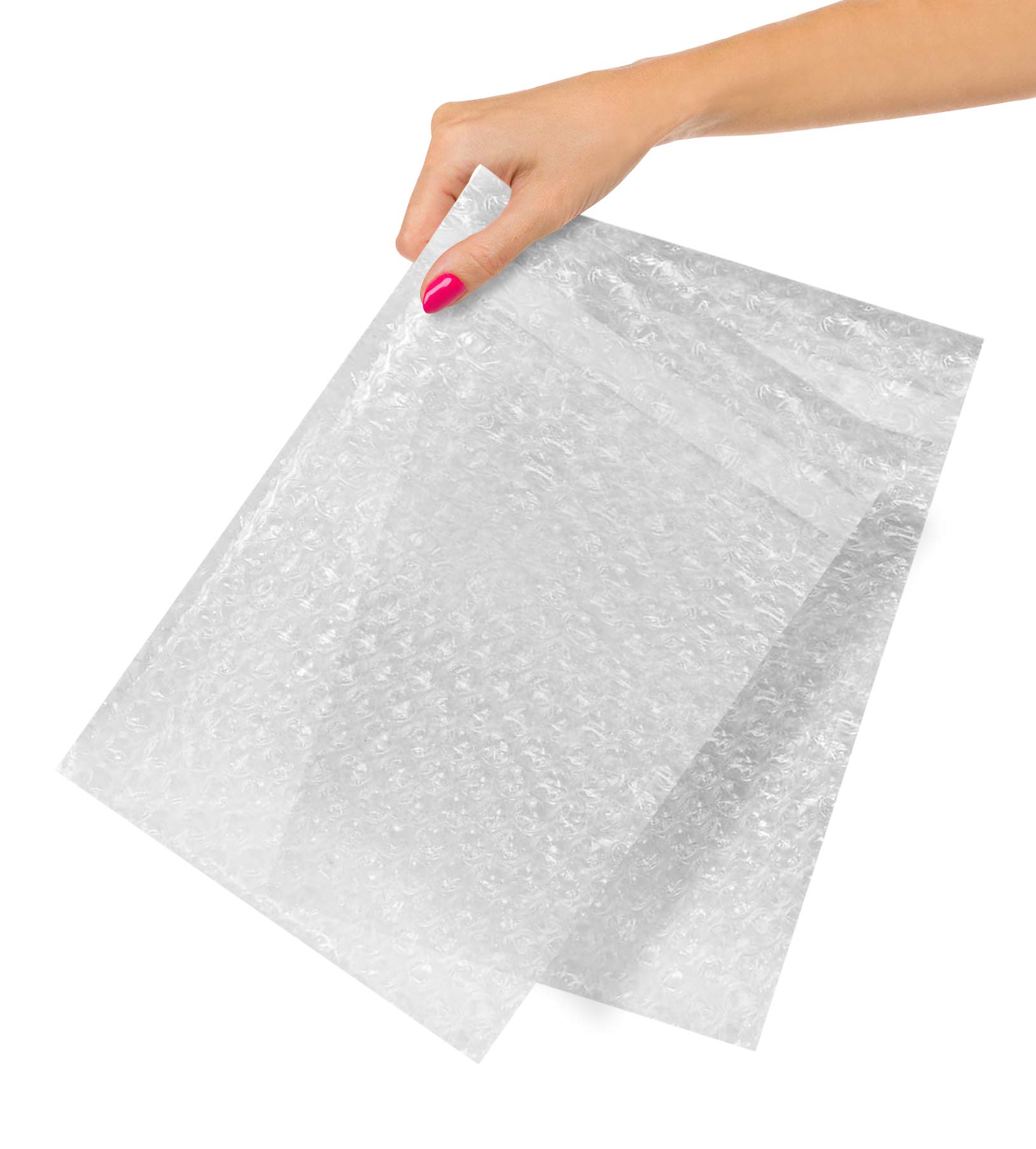 ABC Clear Bubble Out Bags 8 x 11.5 Inches - Pack of 150 Self-Sealing Polyethylene Bubble Mailers with 3/16