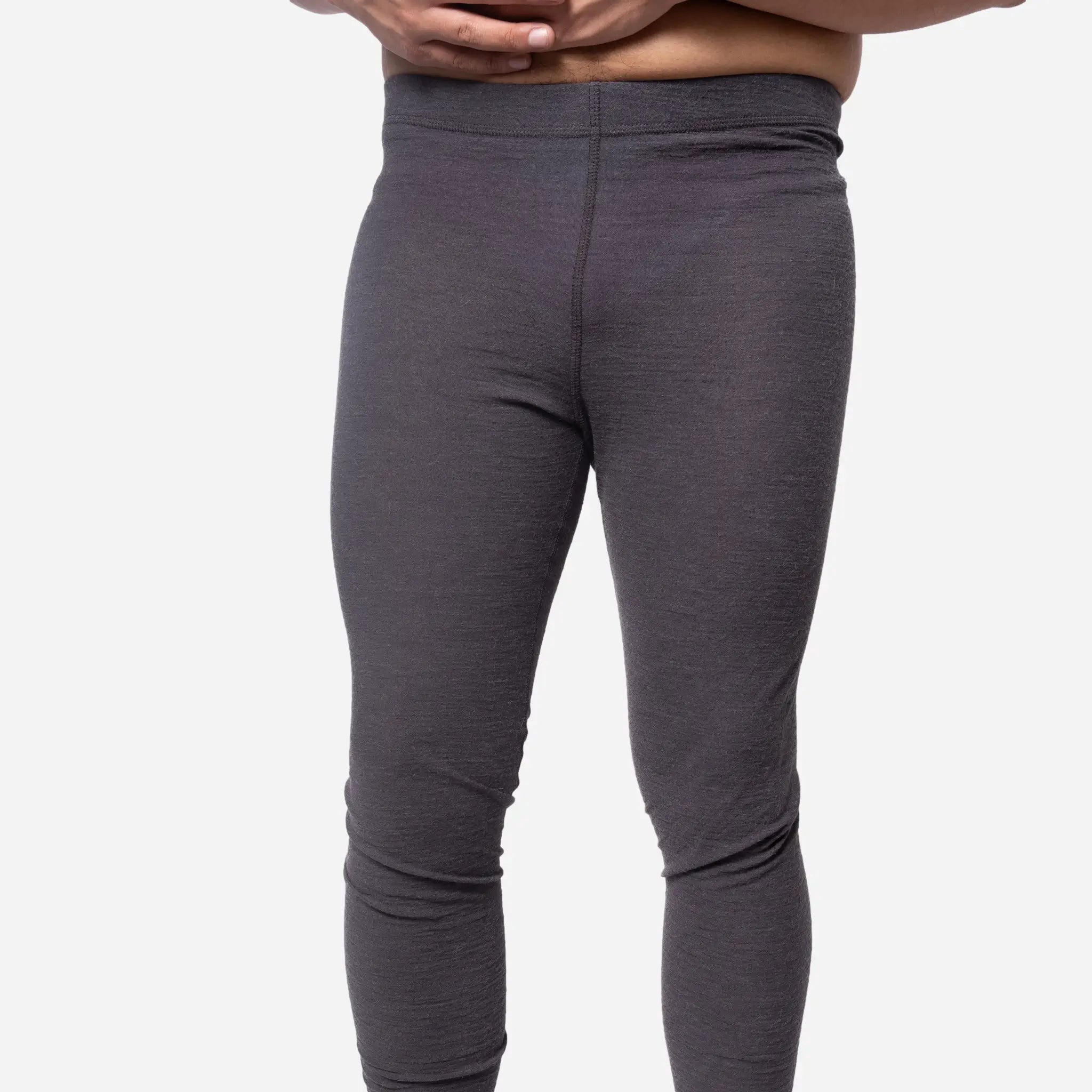 Ultralight Men's Alpaca Wool Leggings - 160 GSM Warm Thermal Base Layer for Hiking, Skiing & Winter Outdoor Activities