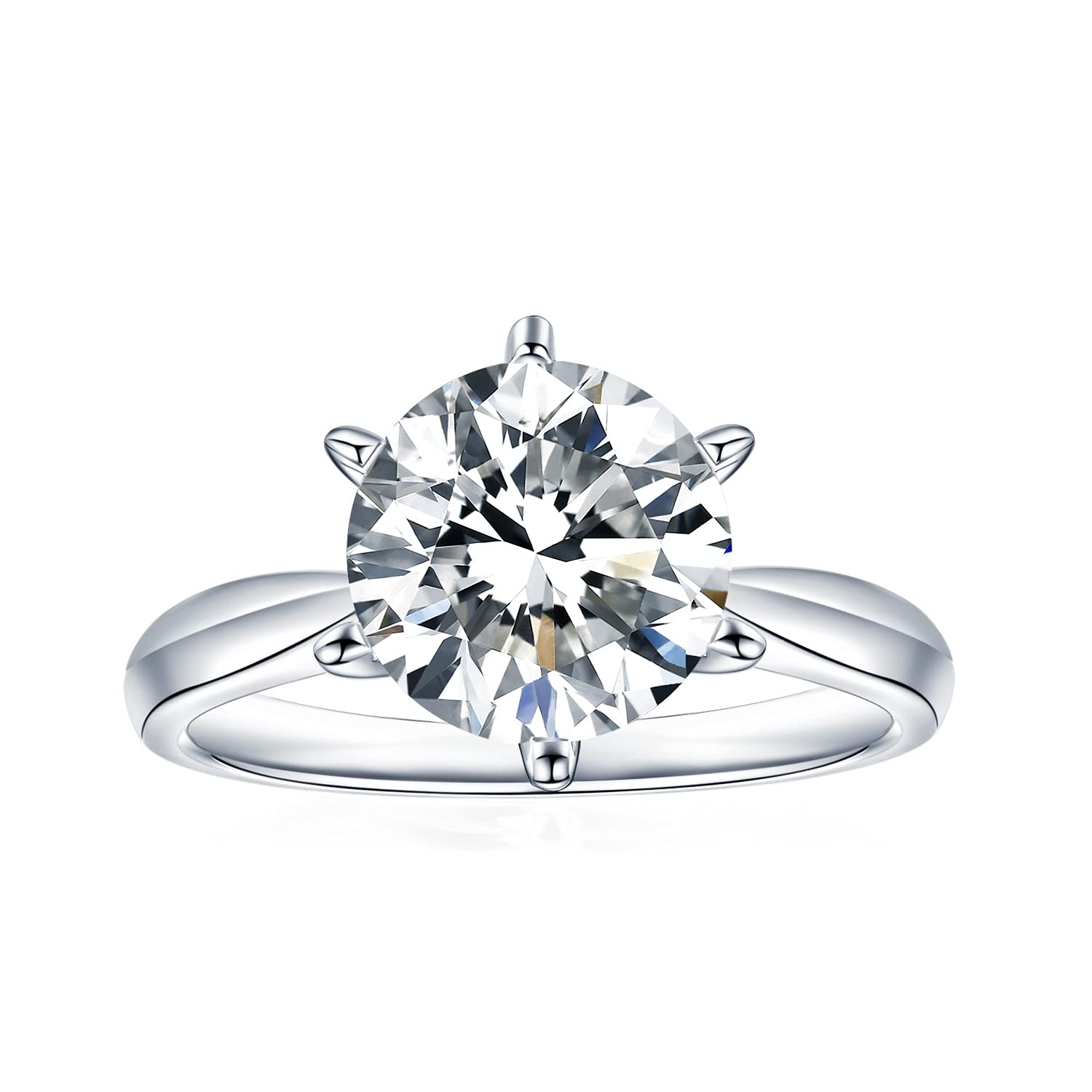 Cross Rainbow Moissanite Rings for Women | D Color VVS1 Round-Cut Moissanite Wedding Band in Sterling Silver | Perfect for Engagement, Anniversary & Everyday Wear