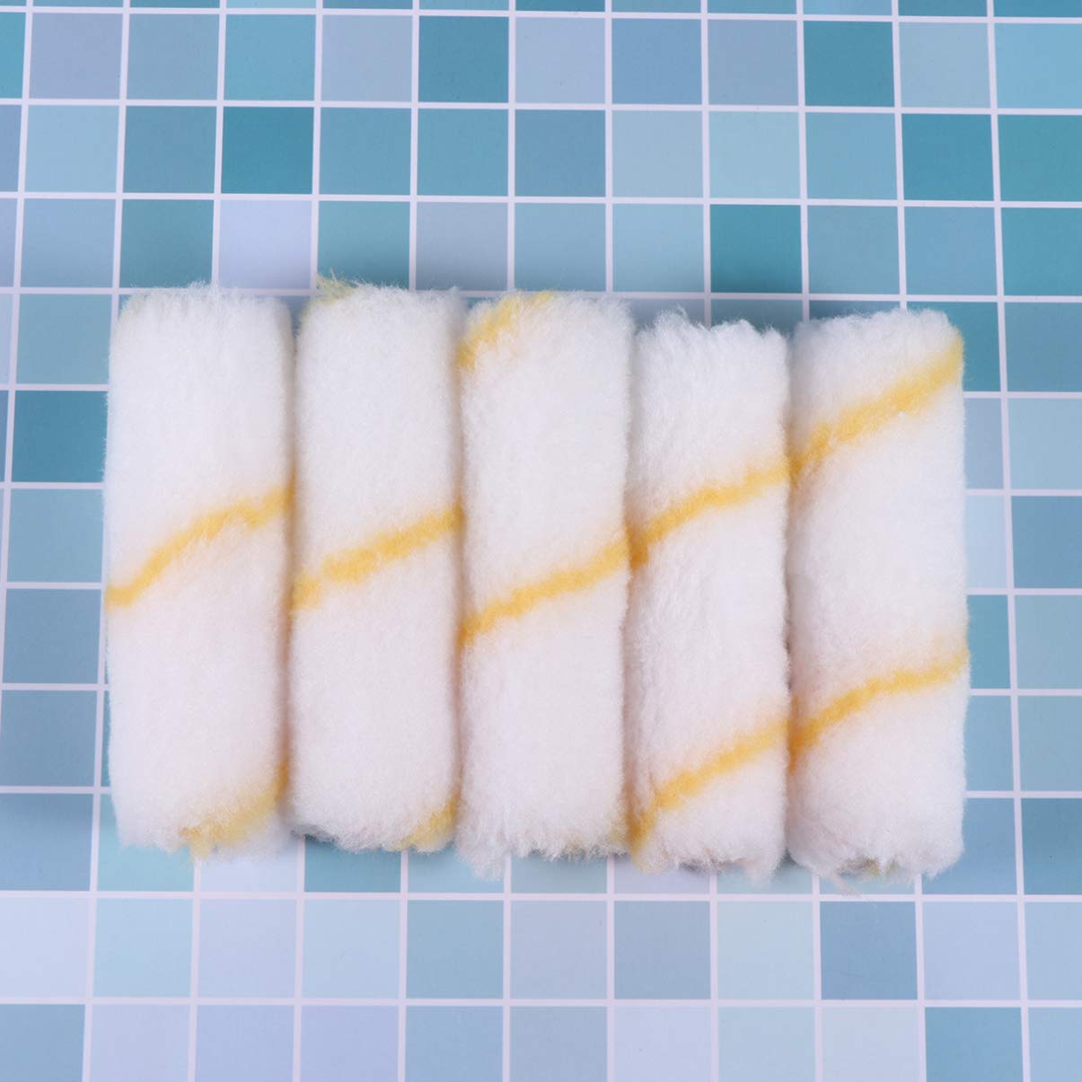 30-Pack 4 Inch Mini Cotton Paint Rollers - Small Paint Roller Set for Smooth Wall Painting, DIY Home Projects, and Craft Work