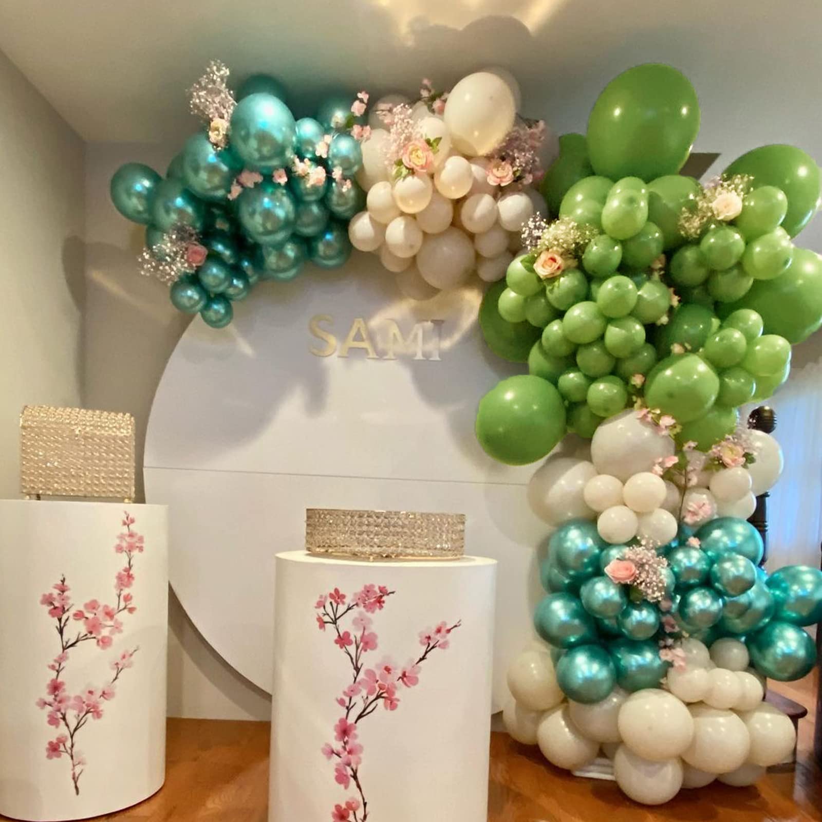 84-Piece Sage Green Balloons Kit - 5, 12 & 18 Inch Olive Green Balloons for Garland, Arch Decor | Perfect for Birthday Parties, Baby Showers & Wedding Decorations | Party Supplies & Event Decoration