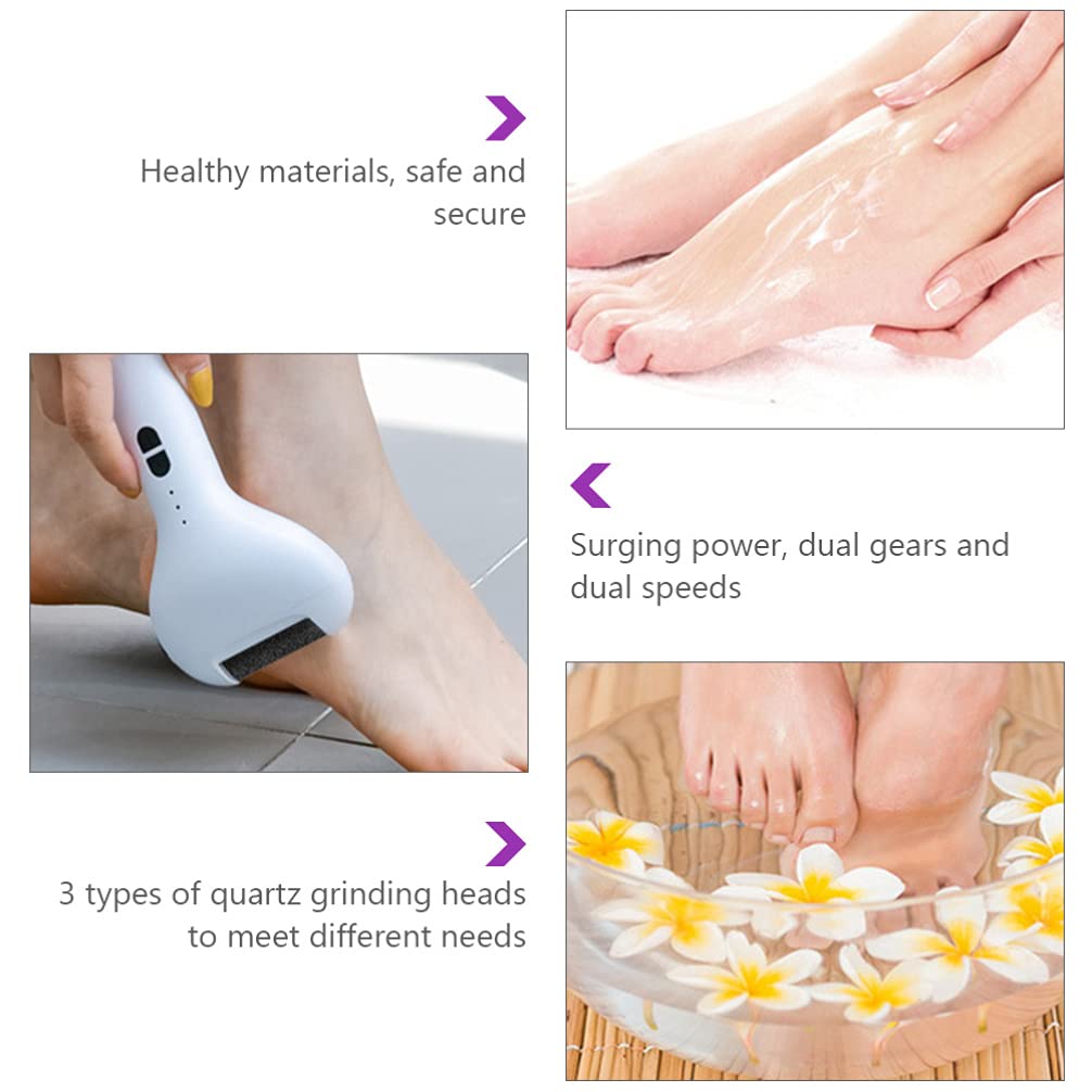 Professional Electric Foot Scraper Kit - Reusable Dead Skin Remover & Callus Trimmer for Pedicure, Soft & Smooth Feet - Perfect for Home Spa, Salon Care & DIY Foot Treatment