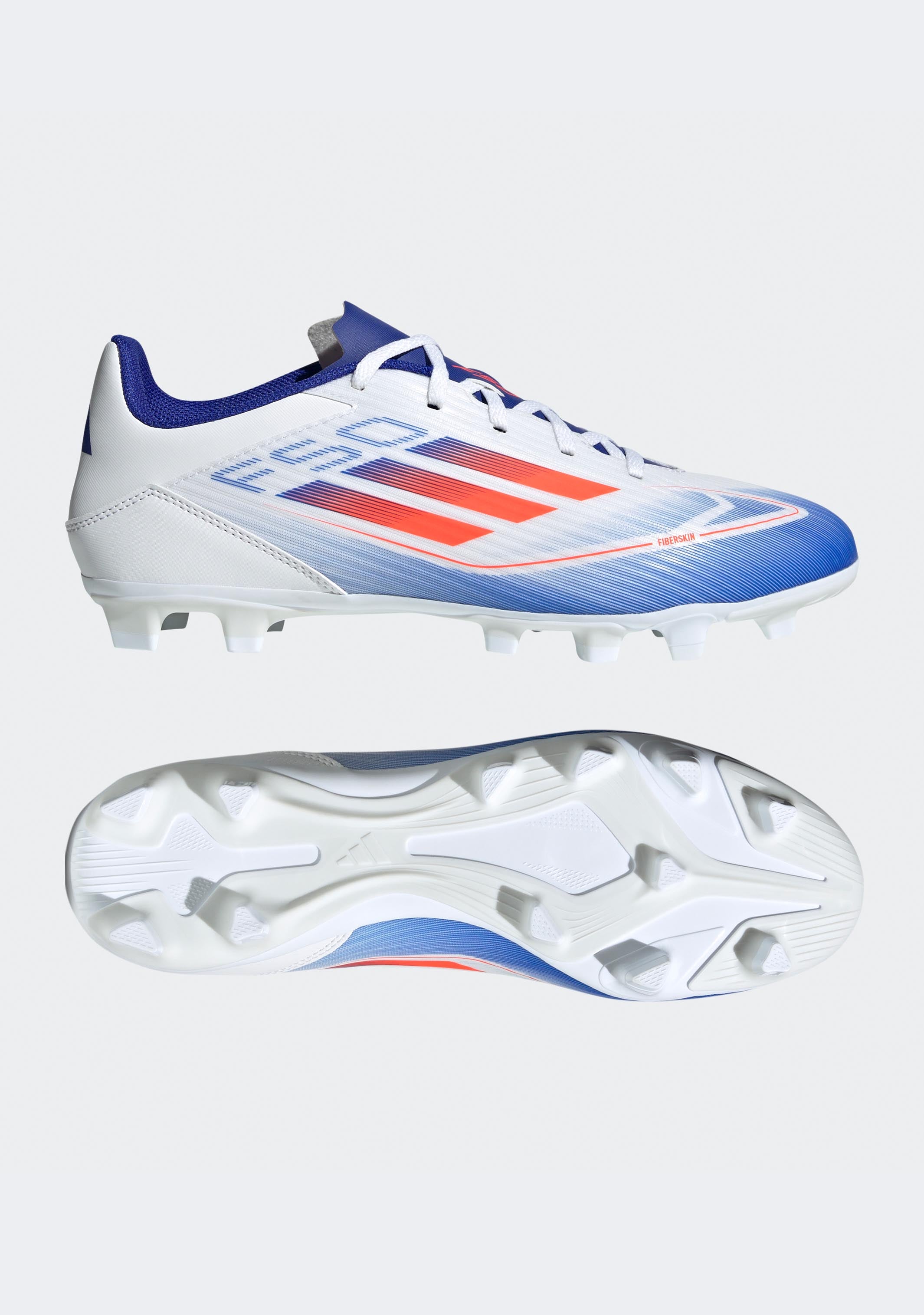Adidas Men's F50 Club Flexible Ground Soccer Cleats - Lightweight Football Shoes for Turf & Firm Ground - Perfect for Training & Matches