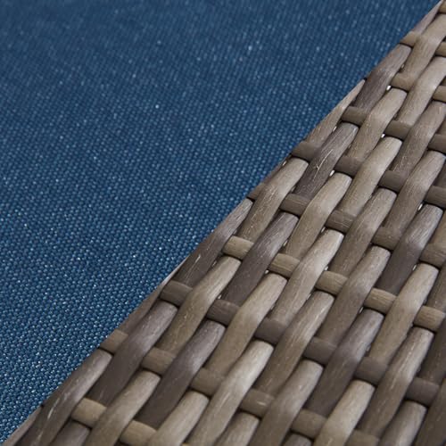 Blue&grey Rattan