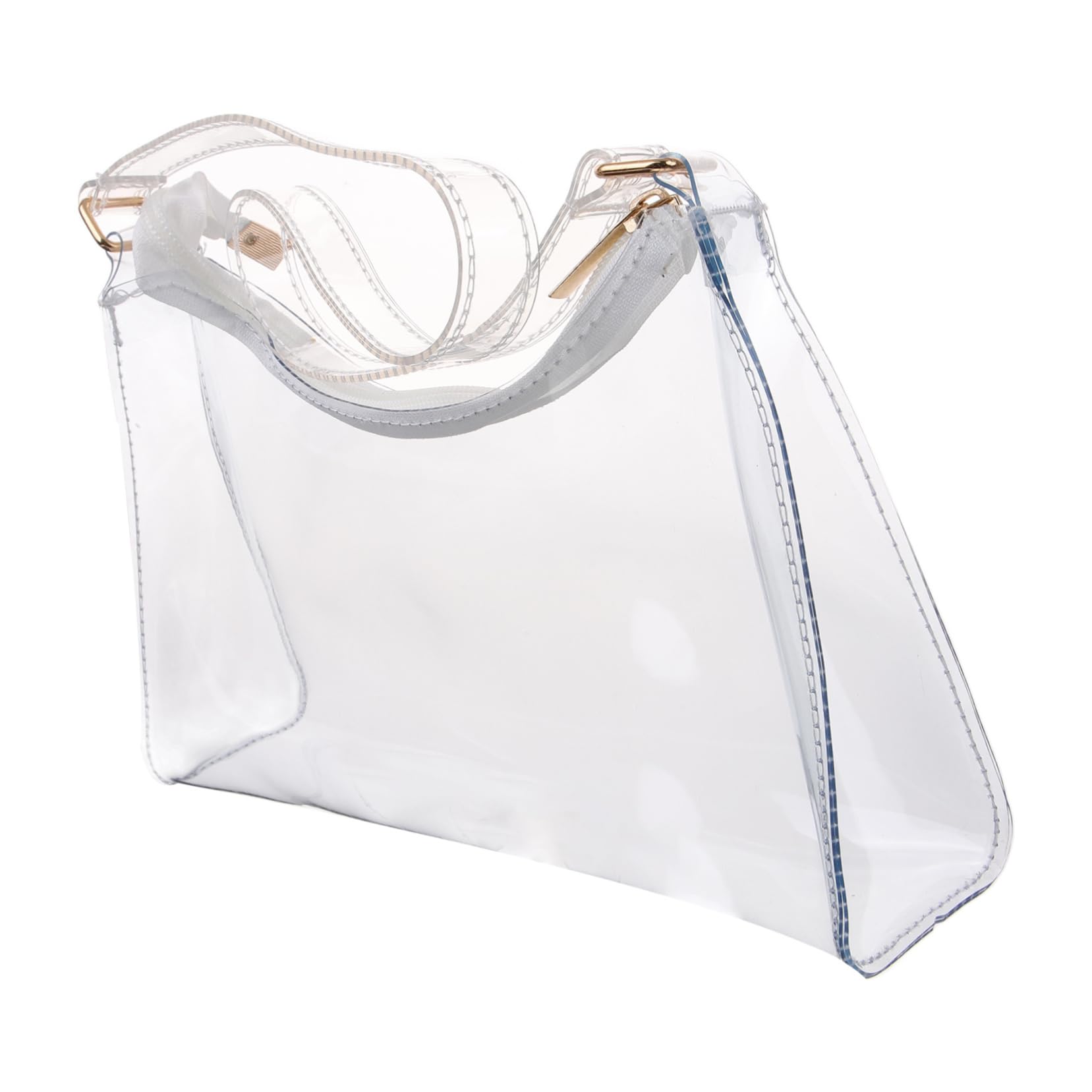 SUPVOX Clear PVC Stadium Approved Tote Bag - Transparent Purse for Concerts, Sports Events & Theme Parks | Lightweight & Durable