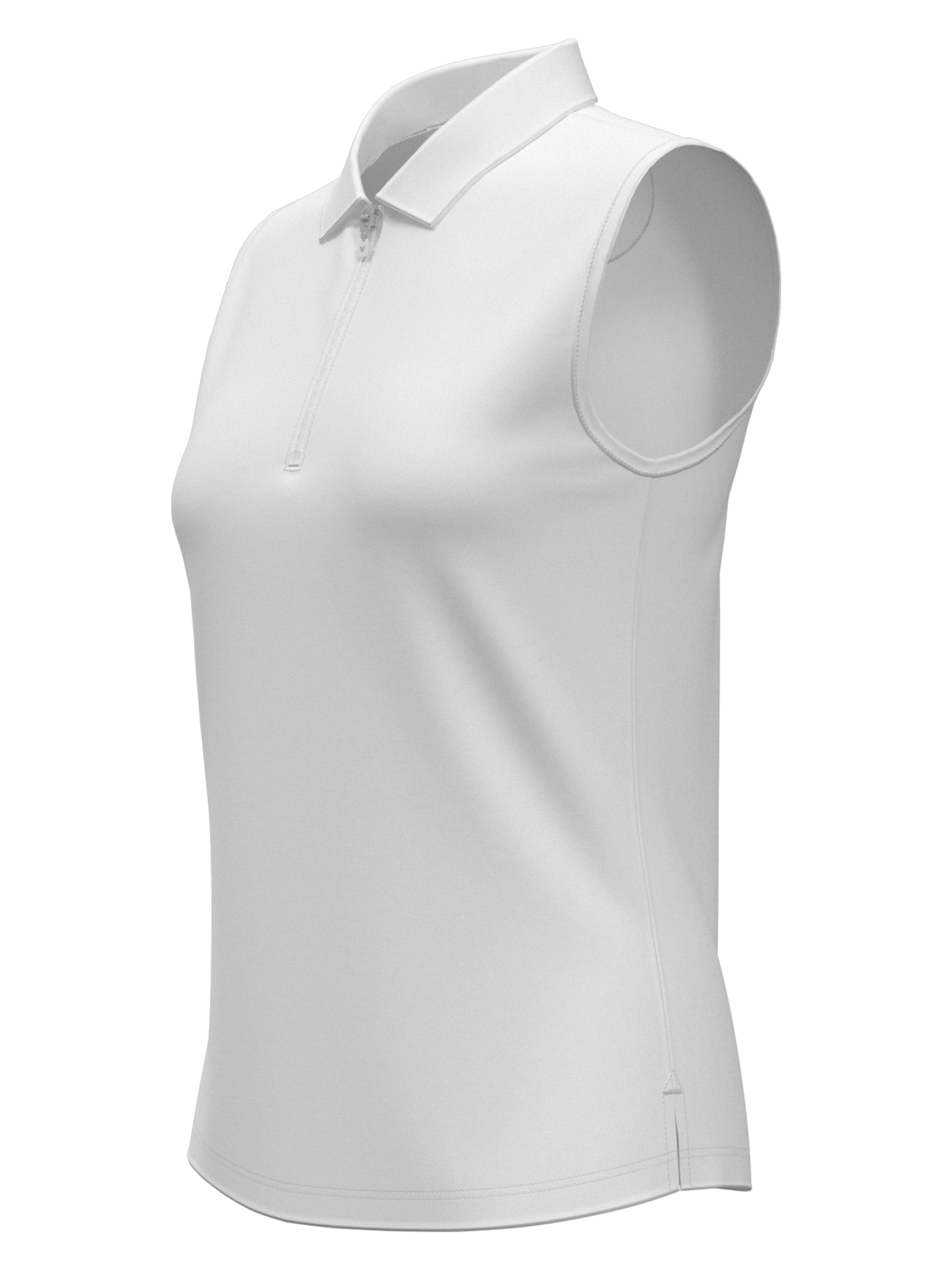 Women's 1/4 Zip Solid Sleeveless Golf Polo Shirt - Breathable Moisture-Wicking Athletic Top for Golf, Tennis & Outdoor Sports