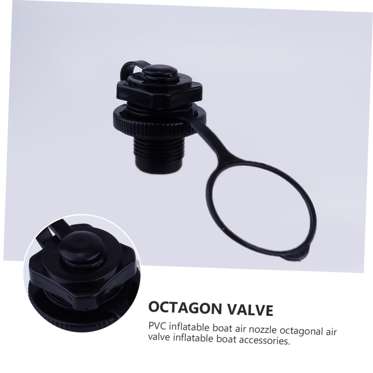 BESPORTBLE 2PCS Air Mattress Valve Replacement Caps - Secure Screw Plugs for Inflatable Pool Floats, Water Rafts, Beach Toys & Camping Accessories