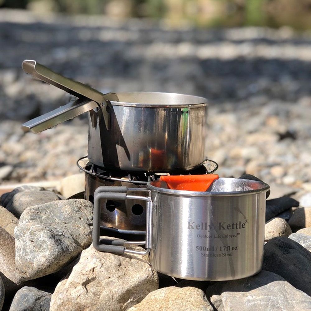 Premium Stainless Steel Camping Cup Set (350ml & 500ml) - Lightweight, Durable Travel Mugs for Outdoor Adventures, Hiking, Backpacking and Picnics