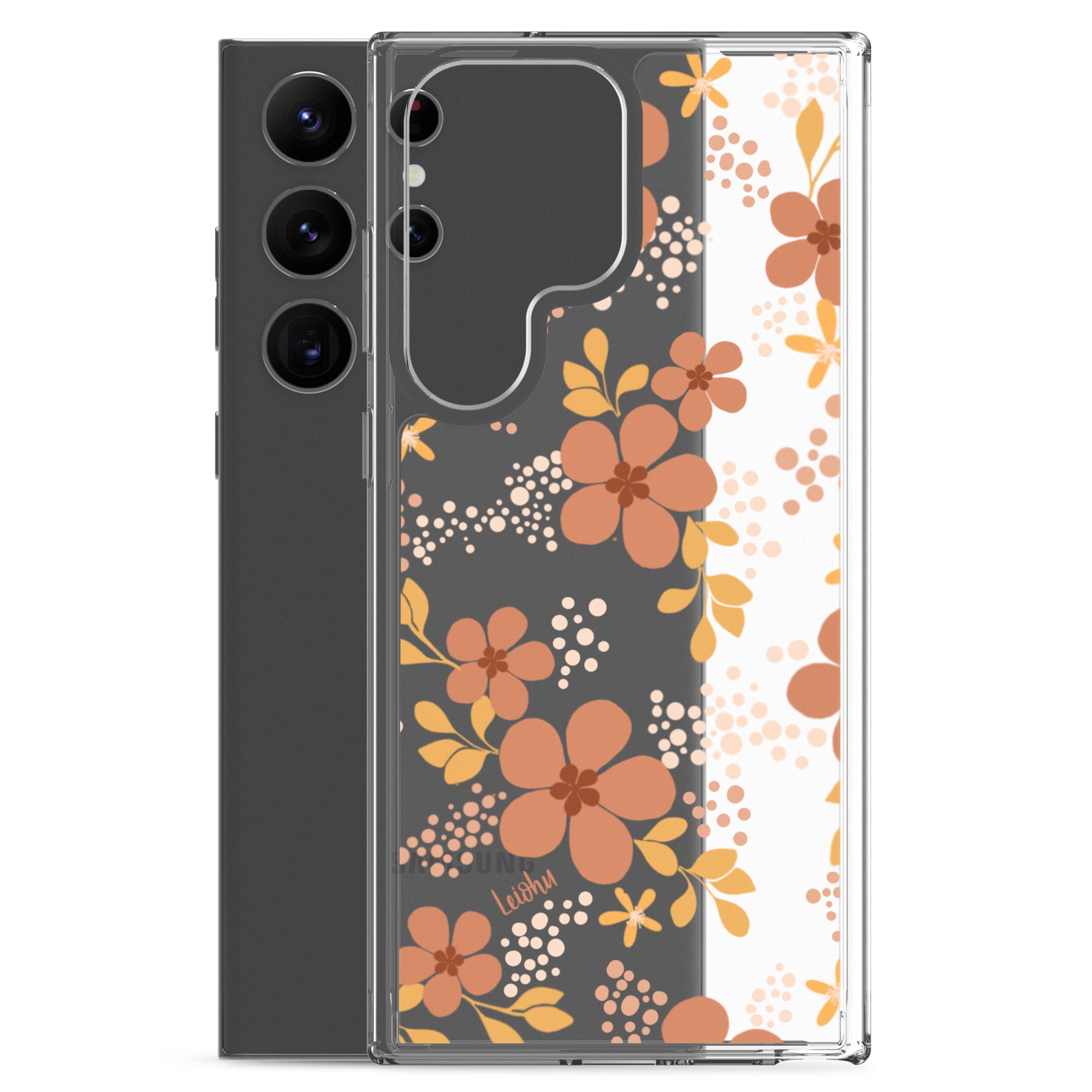 Groovy Pua Clear Protective Phone Case for Samsung Galaxy S21/S20/Note 20 - Slim & Scratch-Resistant Cover for Everyday Use, Work & Travel