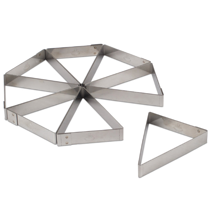 8-Piece Triangular Tart Molds Set - Stainless Steel Mini Tart Pans for Baking Pastries, Pies & Desserts - Perfect for Home Bakers and Professional Chefs