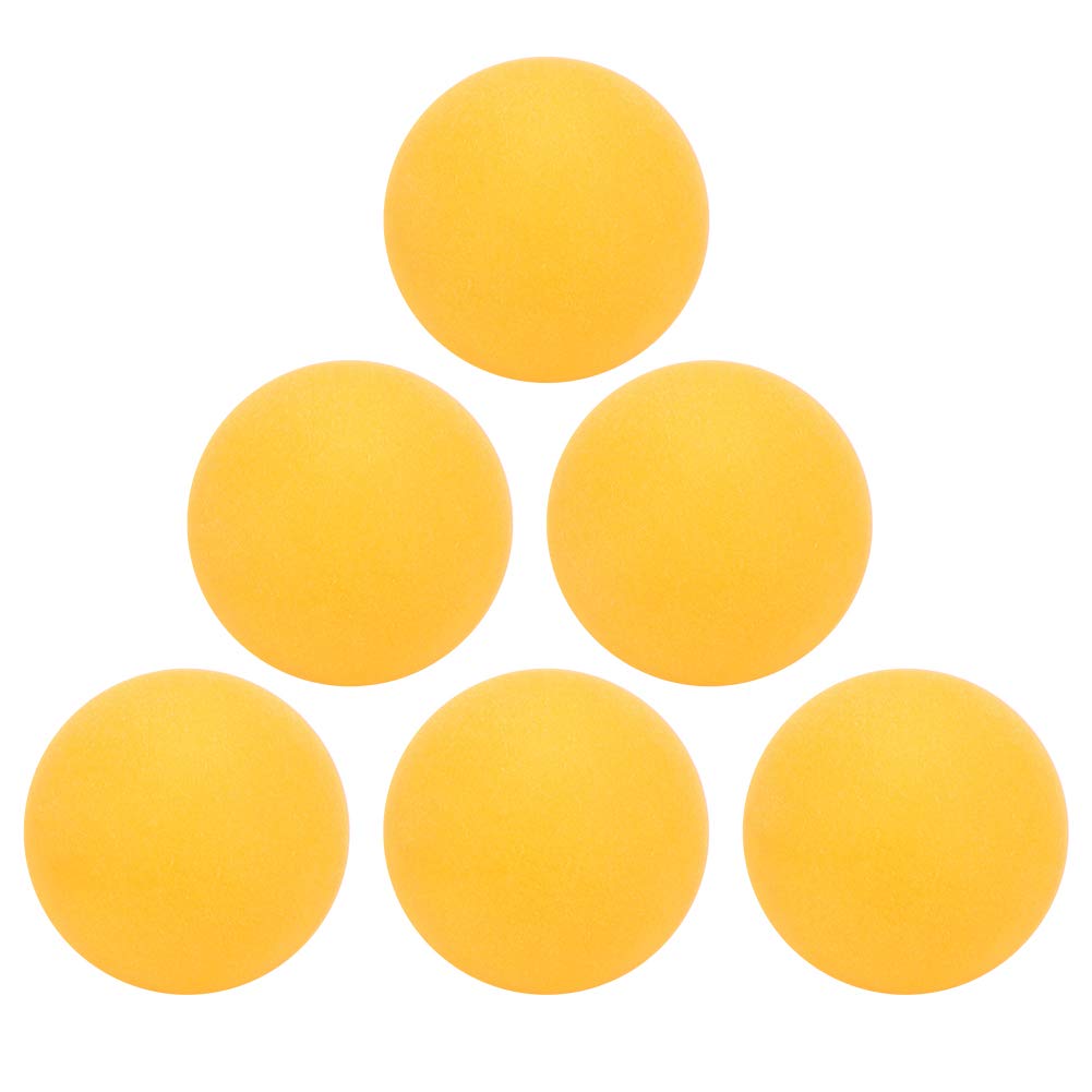 6Pcs Premium ABS Table Tennis Balls - Professional Ping Pong Training Balls for Indoor/Outdoor Practice (Yellow) - Perfect for Home, Club & Tournament Play