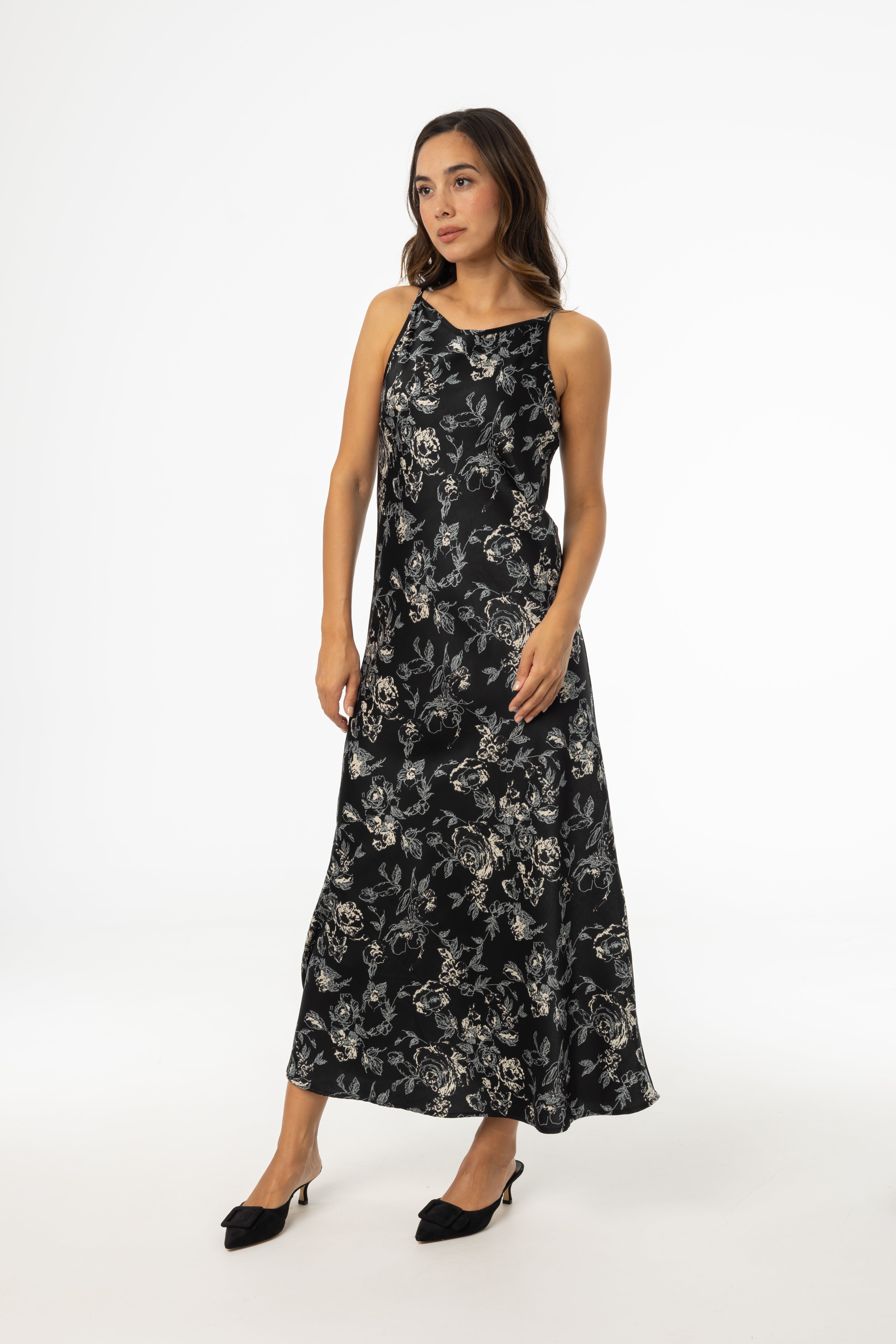Stylish Multi Floral Printed Slip Dress for Women - Summer Boho Chic Maxi Dress for Beach, Party & Vacation