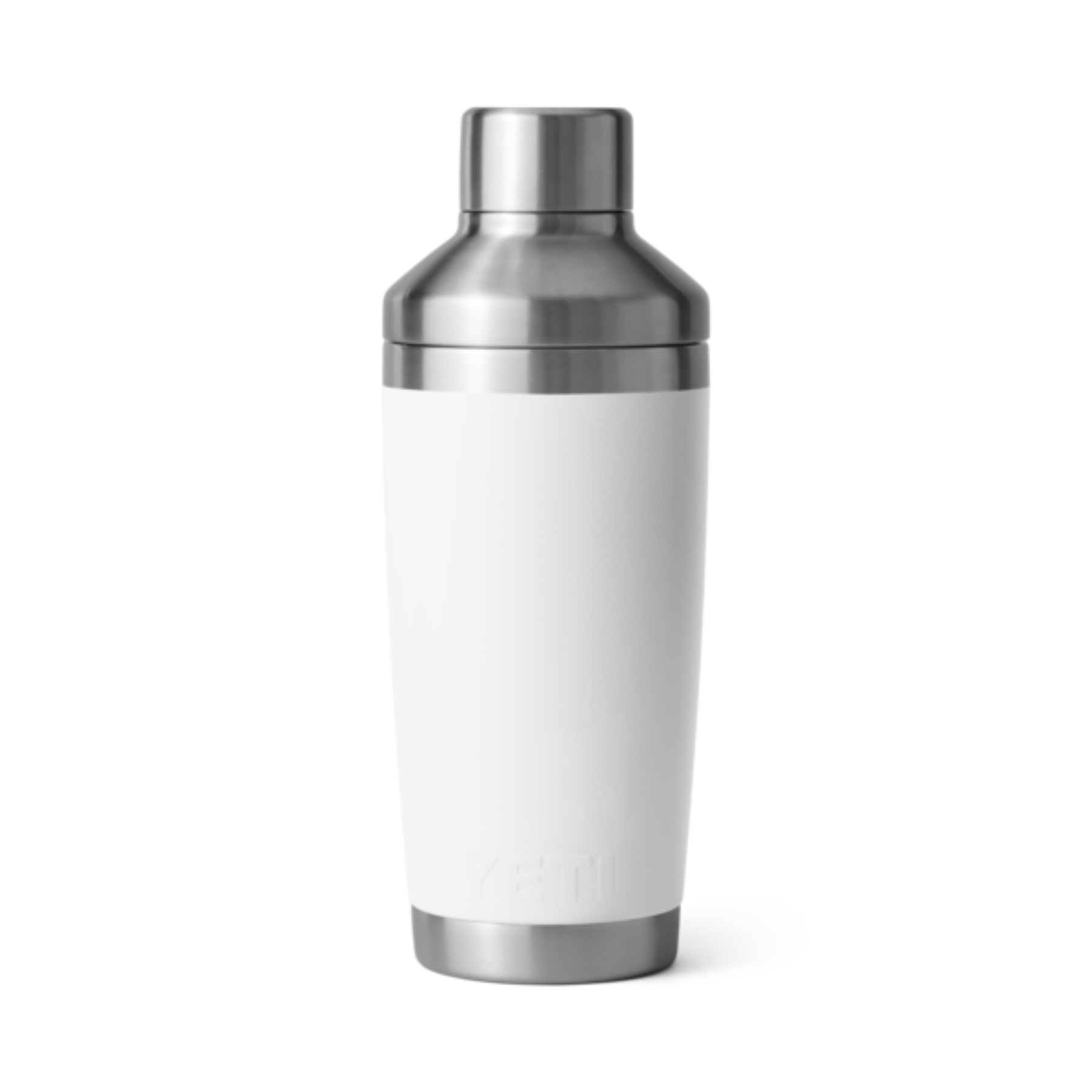 Yeti Rambler 20oz Stainless Steel Cocktail Shaker - Insulated Bar Mixing Cup for Margaritas, Martinis & Cocktails - Perfect for Home Bars, Parties & Professional Bartenders (White)