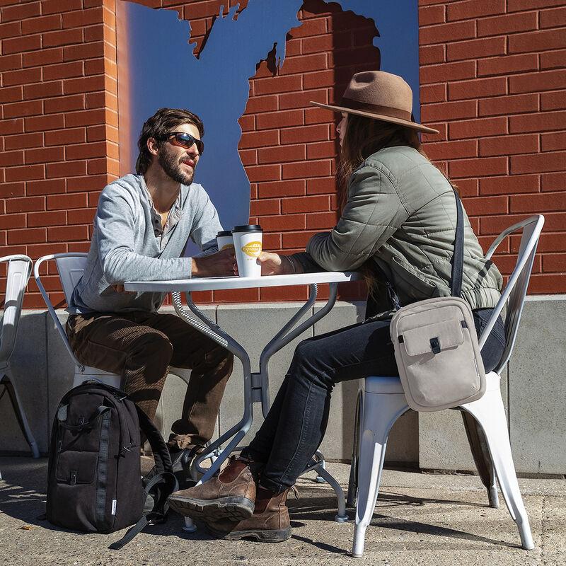 Travelon Origin Sustainable Anti-Theft Backpack - Lightweight & Water-Resistant Daypack for Travel, Commuting & Outdoor Adventures | Antimicrobial & Eco-Friendly Design