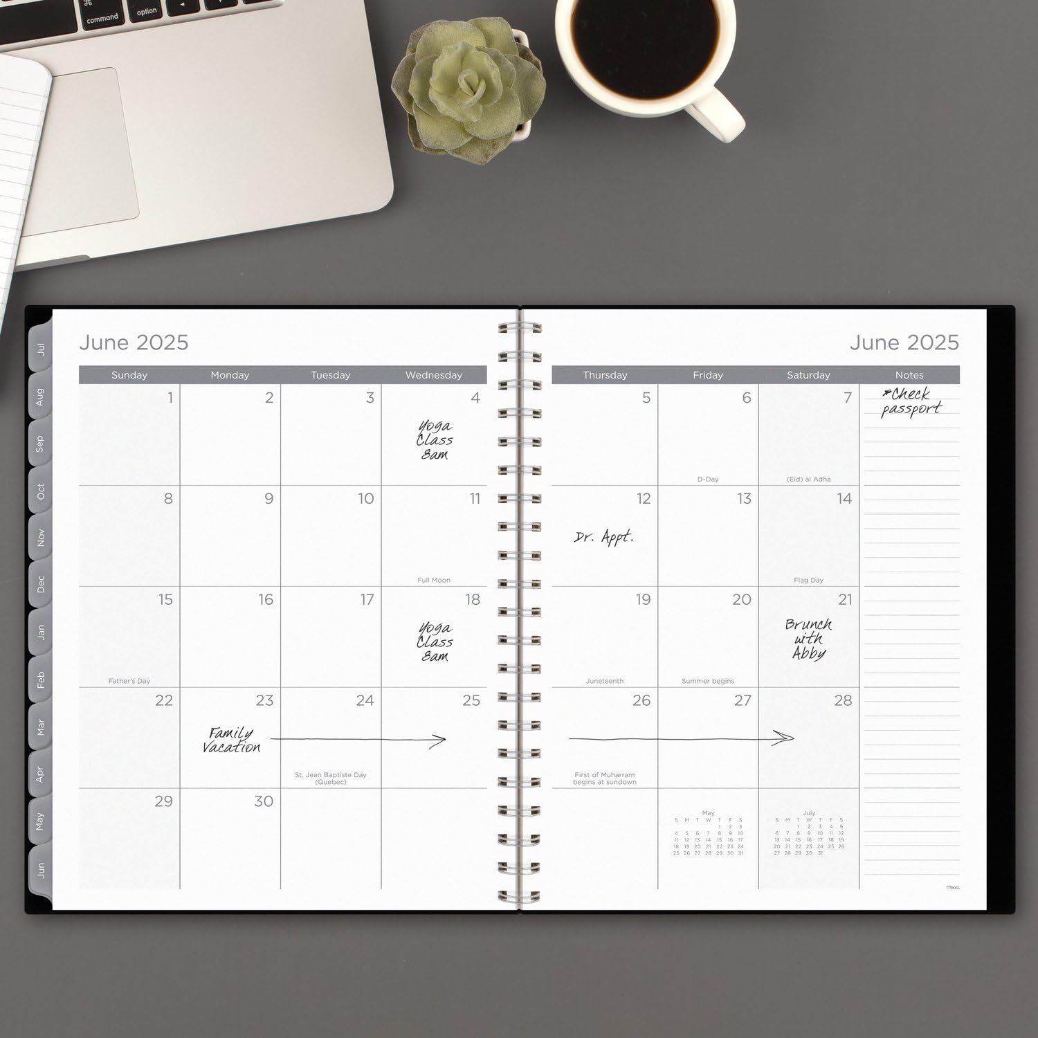 Mead 2024-2025 Academic Planner - Weekly & Monthly Calendar, 8.5