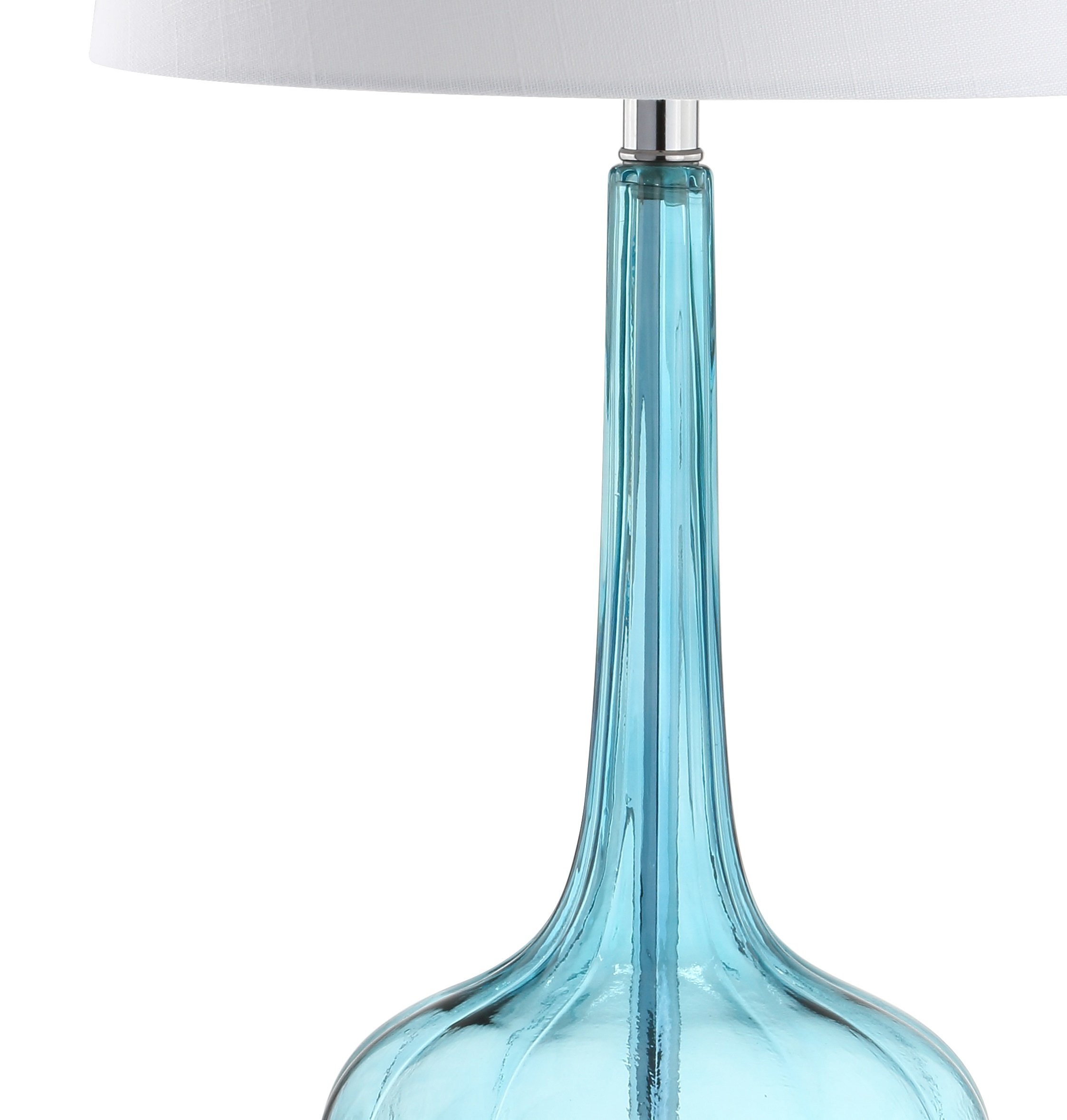 JONATHAN Y JYL1079B-SET2 Set of 2 Modern Glass Teardrop LED Table Lamps - 28.5